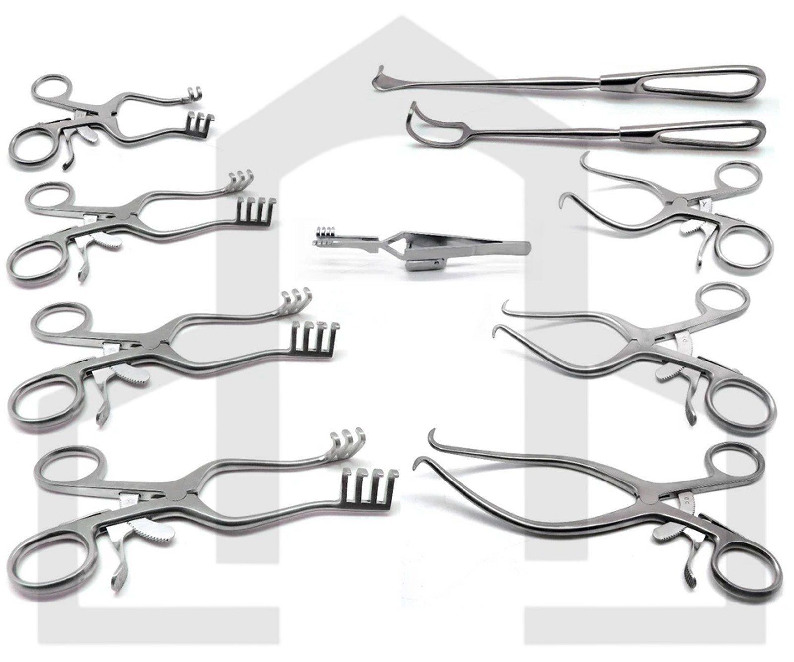 Weitlaner Gelpi Retractors Surgical Veterinary Instruments 10 Pcs Set