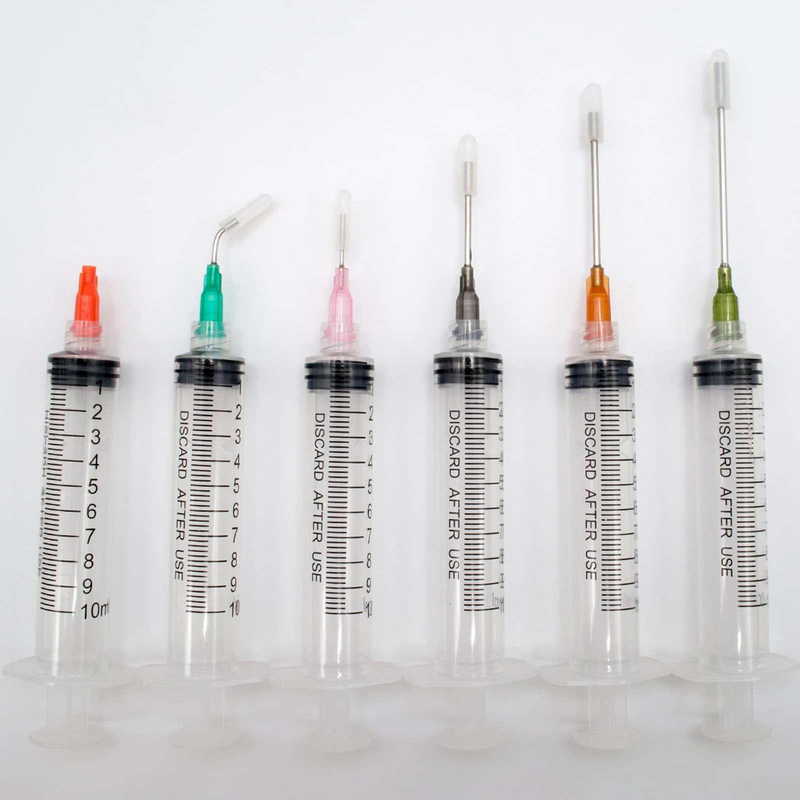 Glue Applicator Syringe with Blunt Tip Needle and Cap, for Liquid, Glue, Ink,