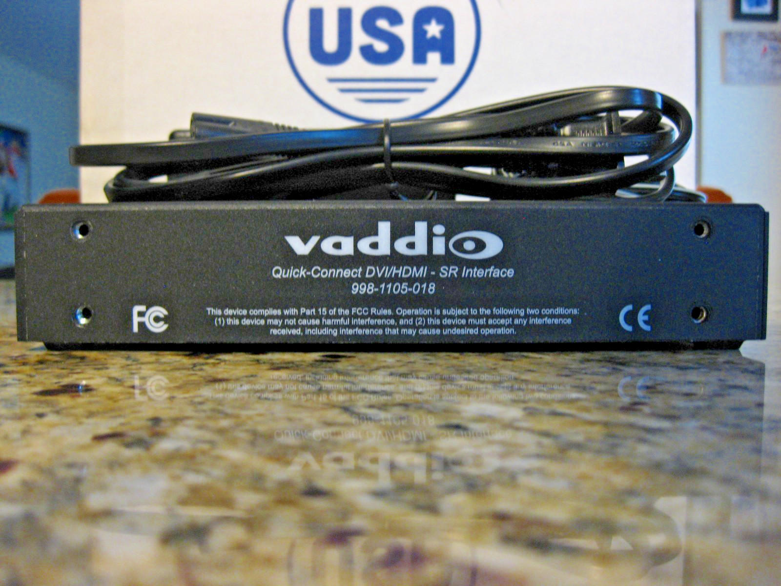 Vaddio Quick-Connect DVI/HDMI-SR PTZ Camera Interface with the Power Supply