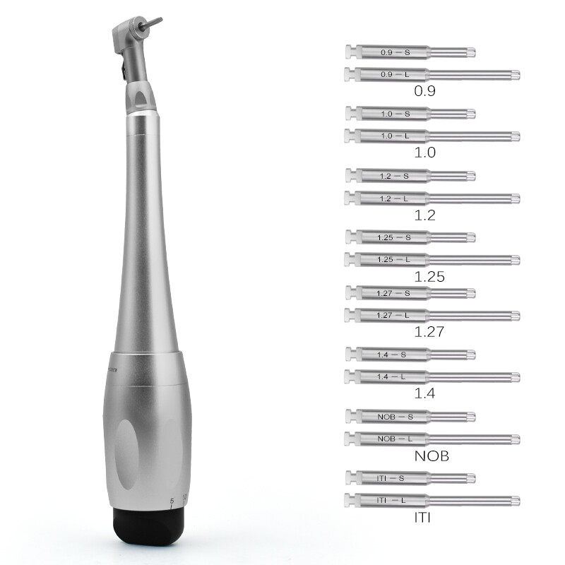 US Dental Universal Implant Kit Torque Wrench Contra Angle & 16pcs Drivers