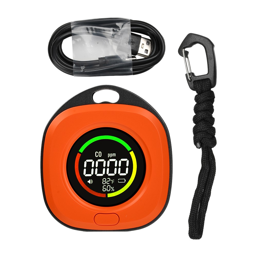 Carbon Monoxide Detector Real-Time Temperature Humidity CO Gas Monitor Device