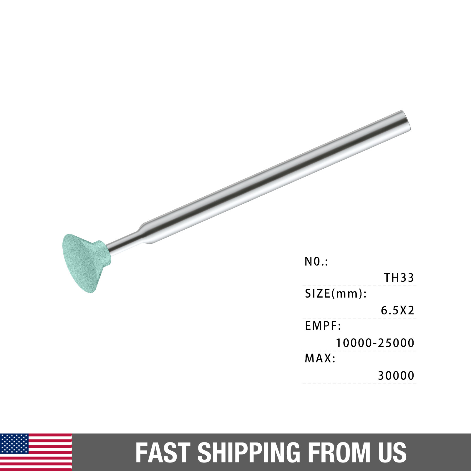 Greenstone Dental Lab Grinding Stone mid coarse 6.5X2 TH33