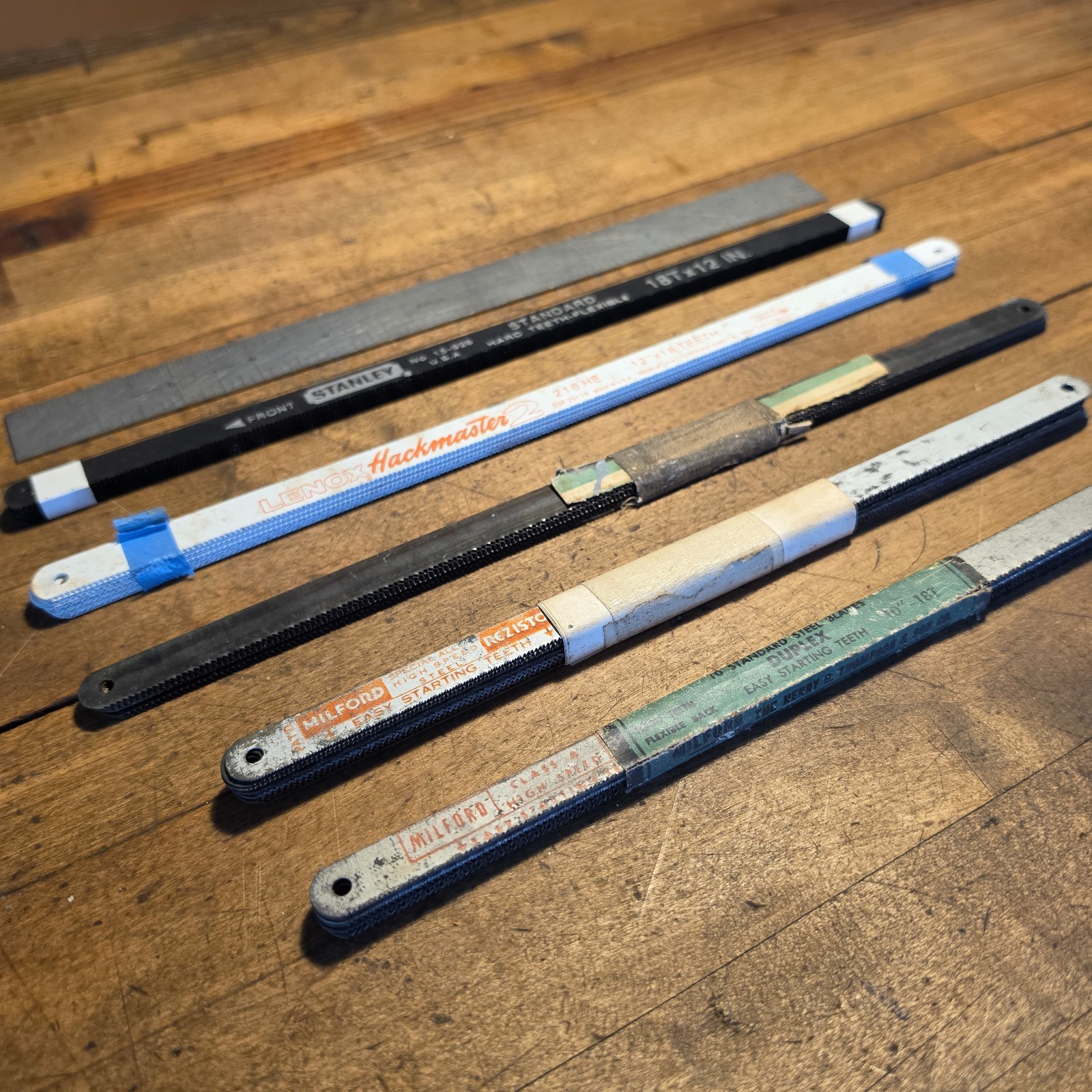 45pcs NEW/NOS Vintage 10 & 12″ Carbon Steel Hacksaw Blades • 18-TPI ☆All USA