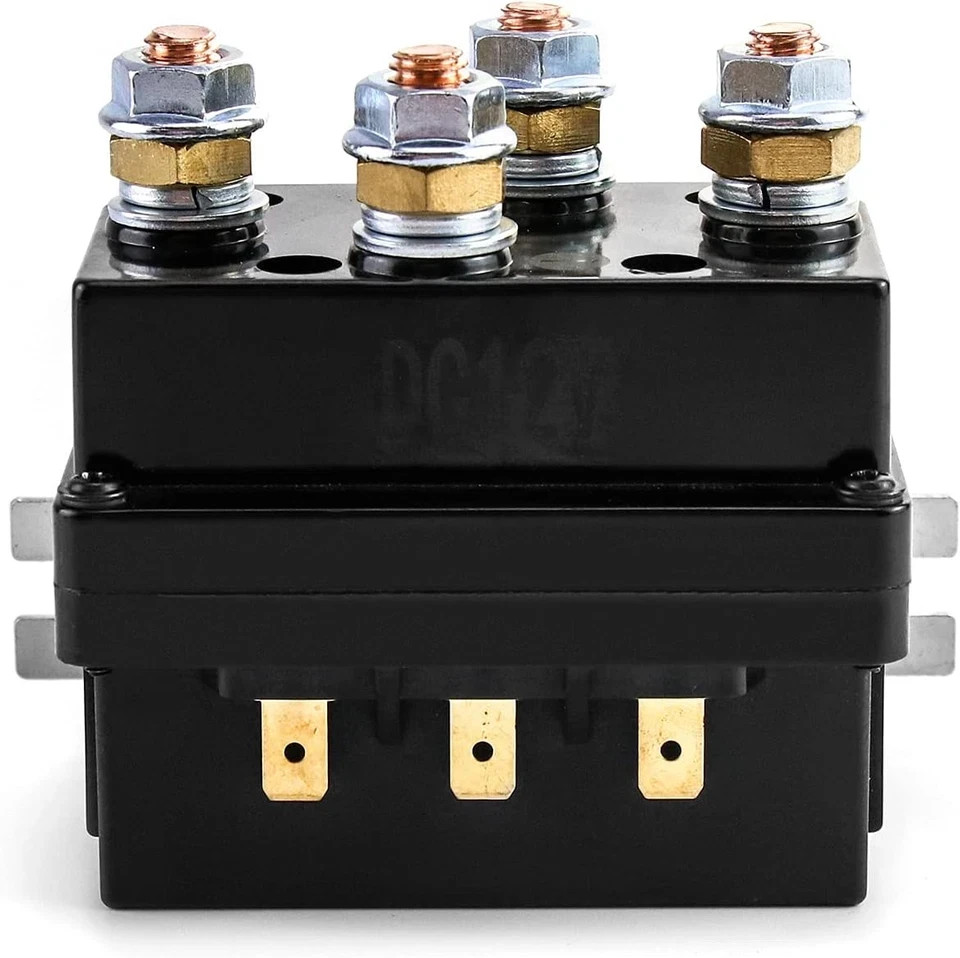 Solenoid Relay, 12V 500A Winch Relay Solenoid Replacement Contactor for 8000-150