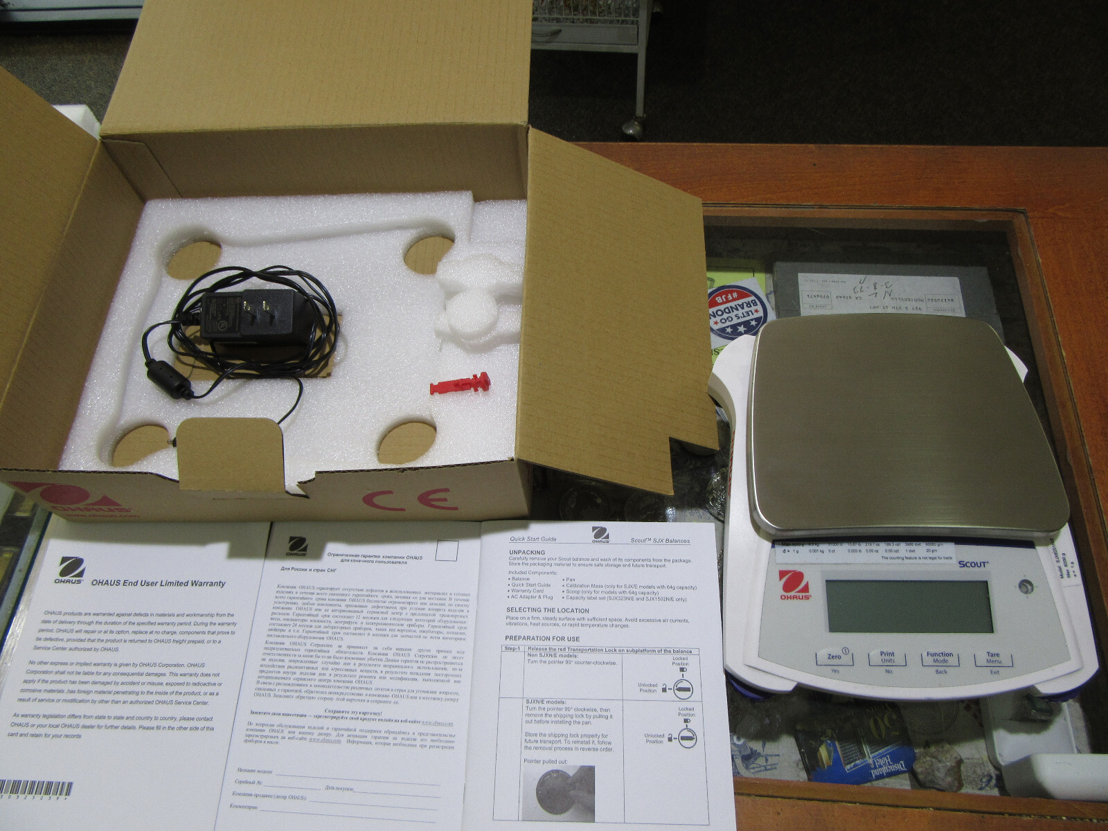 Ohaus SJX6201N/E Legal Trade Scale – In factory box w/ paperwork & accessories