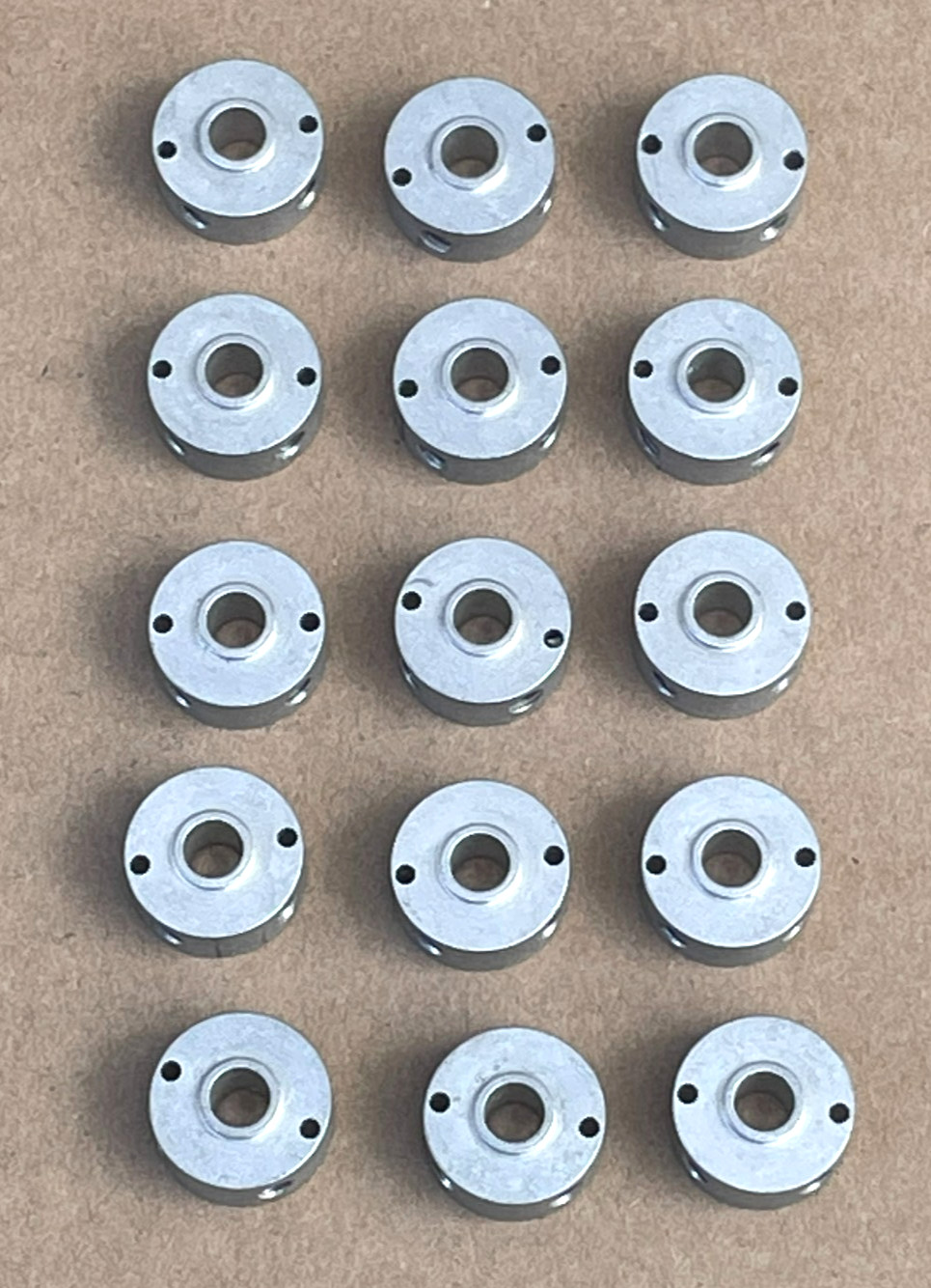 NOS Unbranded Aluminum Round Shaft Collars Clamping (Lot of 15)