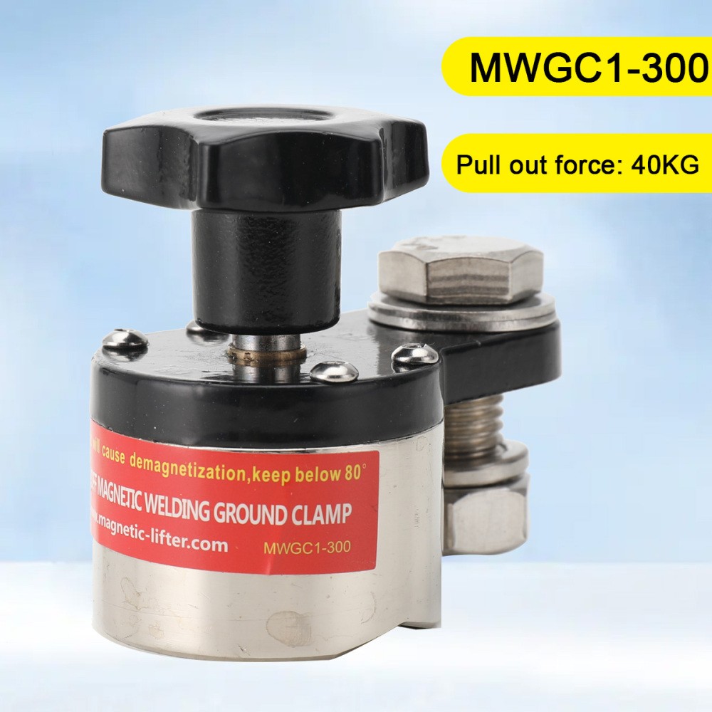 Magnetic Welding Ground Clamp 300A Grounding Magnet Connector Welding Machine
