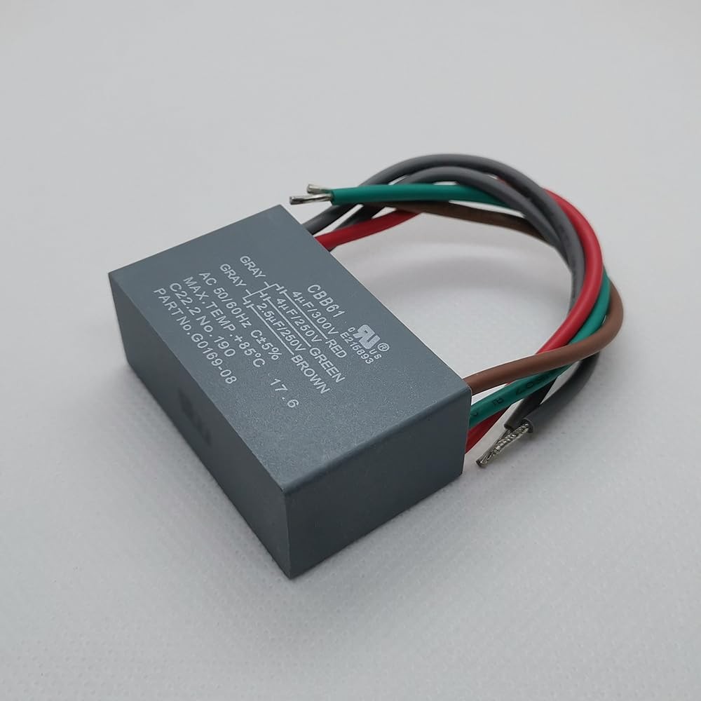 CBB61 5Wire Ceiling Fan Capacitor 4+4+2.5uF 250/300V
