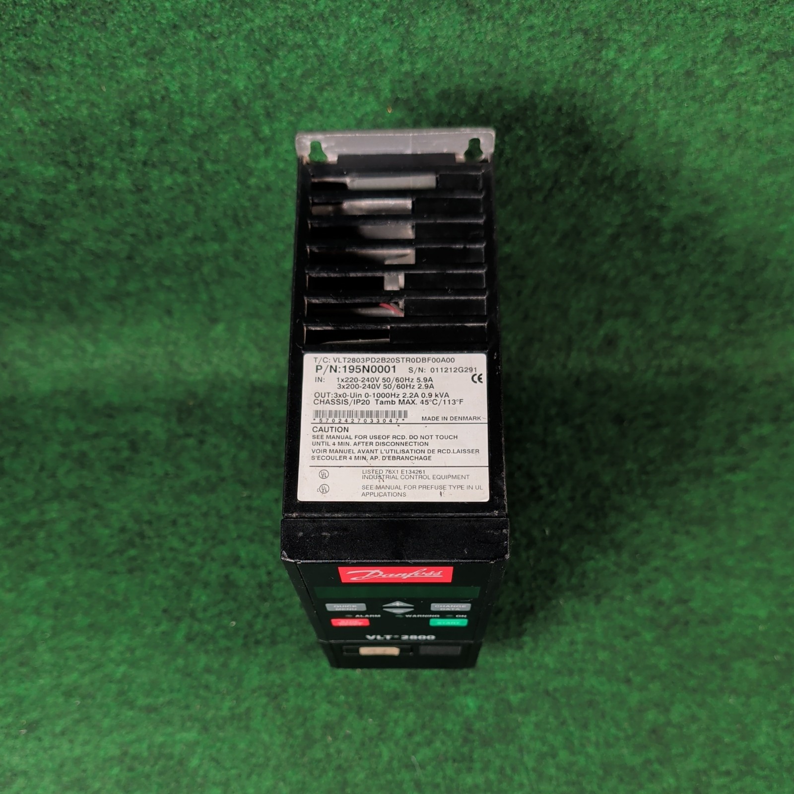 DANFOSS 195N0001 240V 5.9A (AS PICTURED) NSNP Used