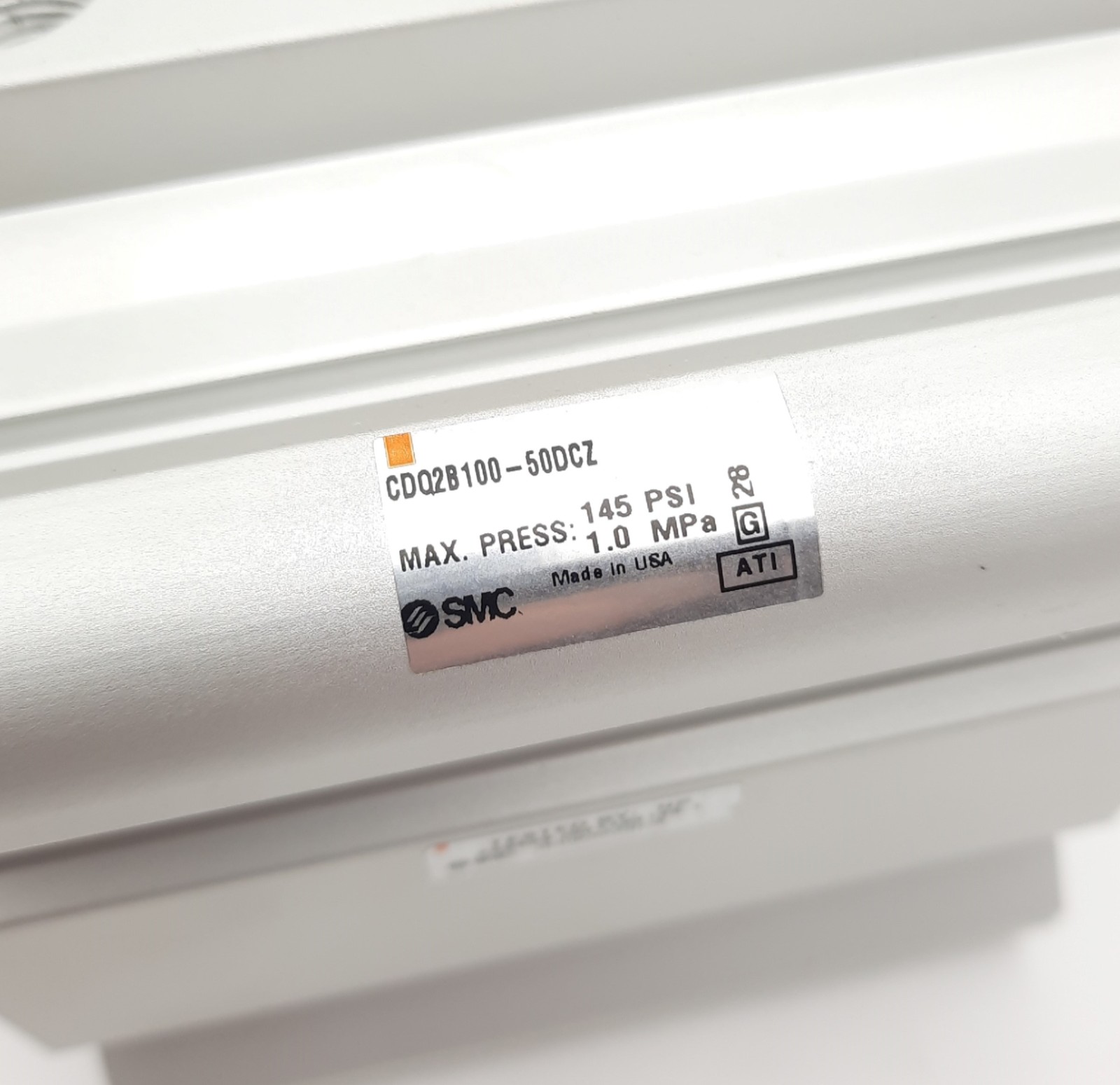 SMC CDQ2B100-50DCZ Cylinder Double Acting 100mm Bore, 50mm Stroke 145psi