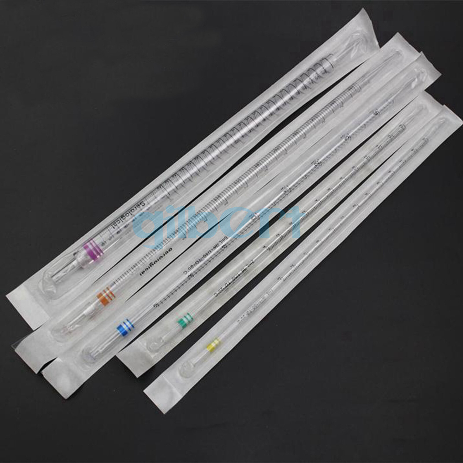 1/2/5/10/25ml Volume Polystyrene Serological Pipette Graduations Labware