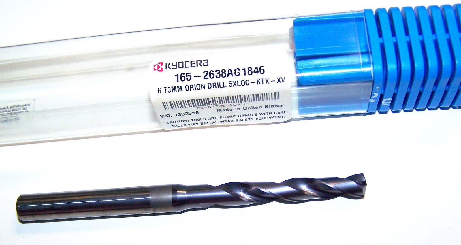 6.70mm (.2638″) CARBIDE DRILL ORION 5xD KYOCERA 165-2638AG1846