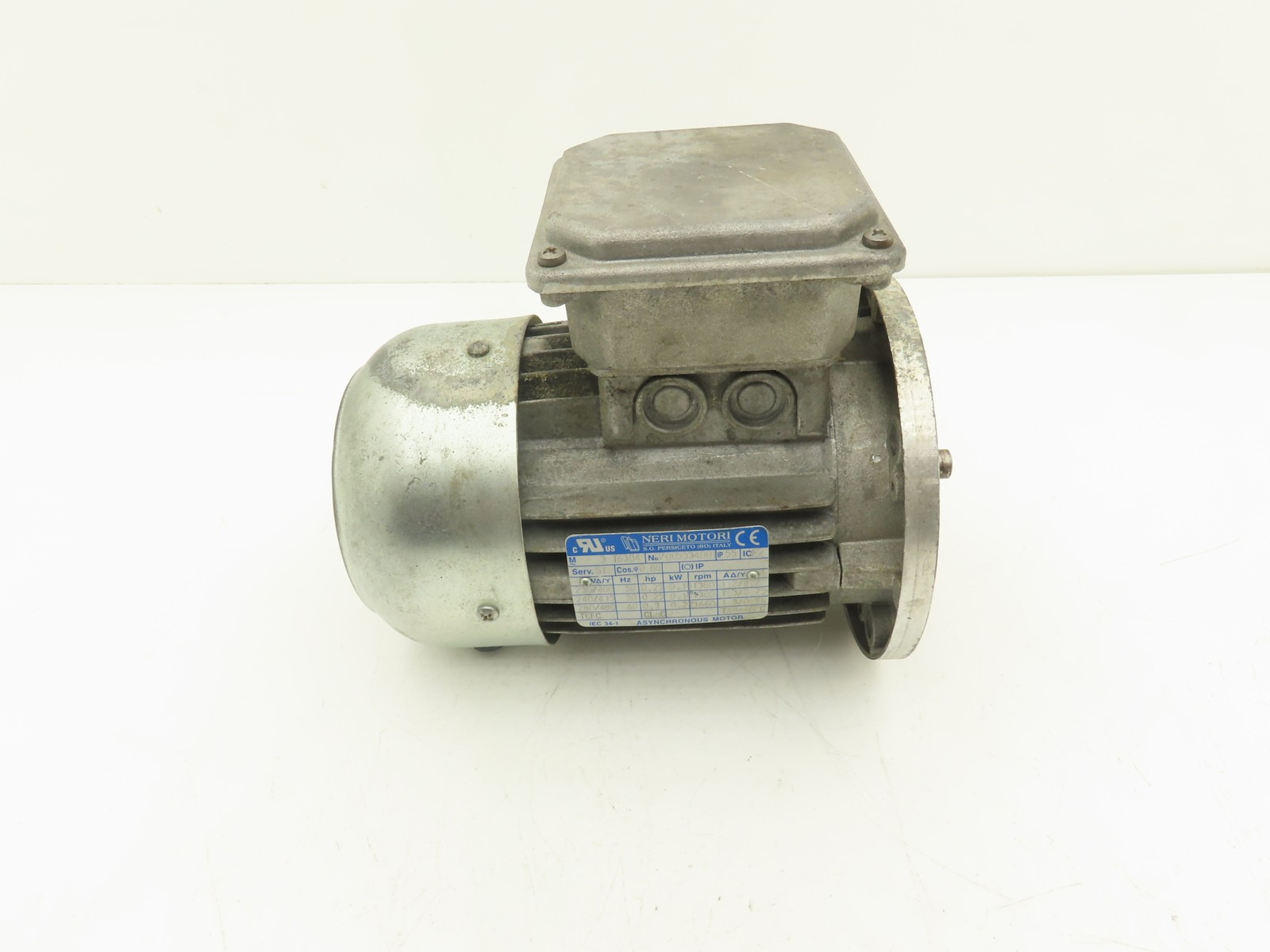 Neri Motori 3 T63B4 AC Motor 0.22kW 1660rpm 230/480V 3PH IEC 63 Frame