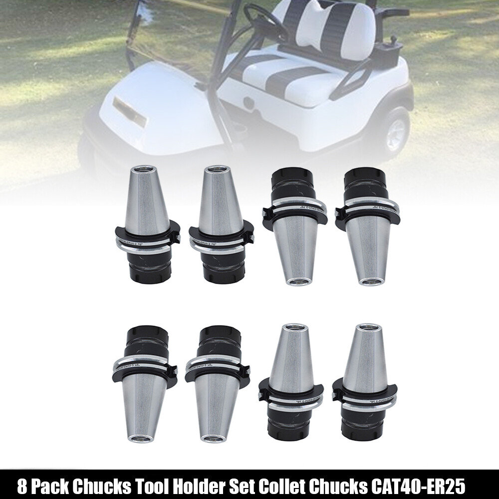 8×CAT40 ER25 Collet Chuck W. 2.76″ Gage Length 4 Chucks Tool Holder Set New