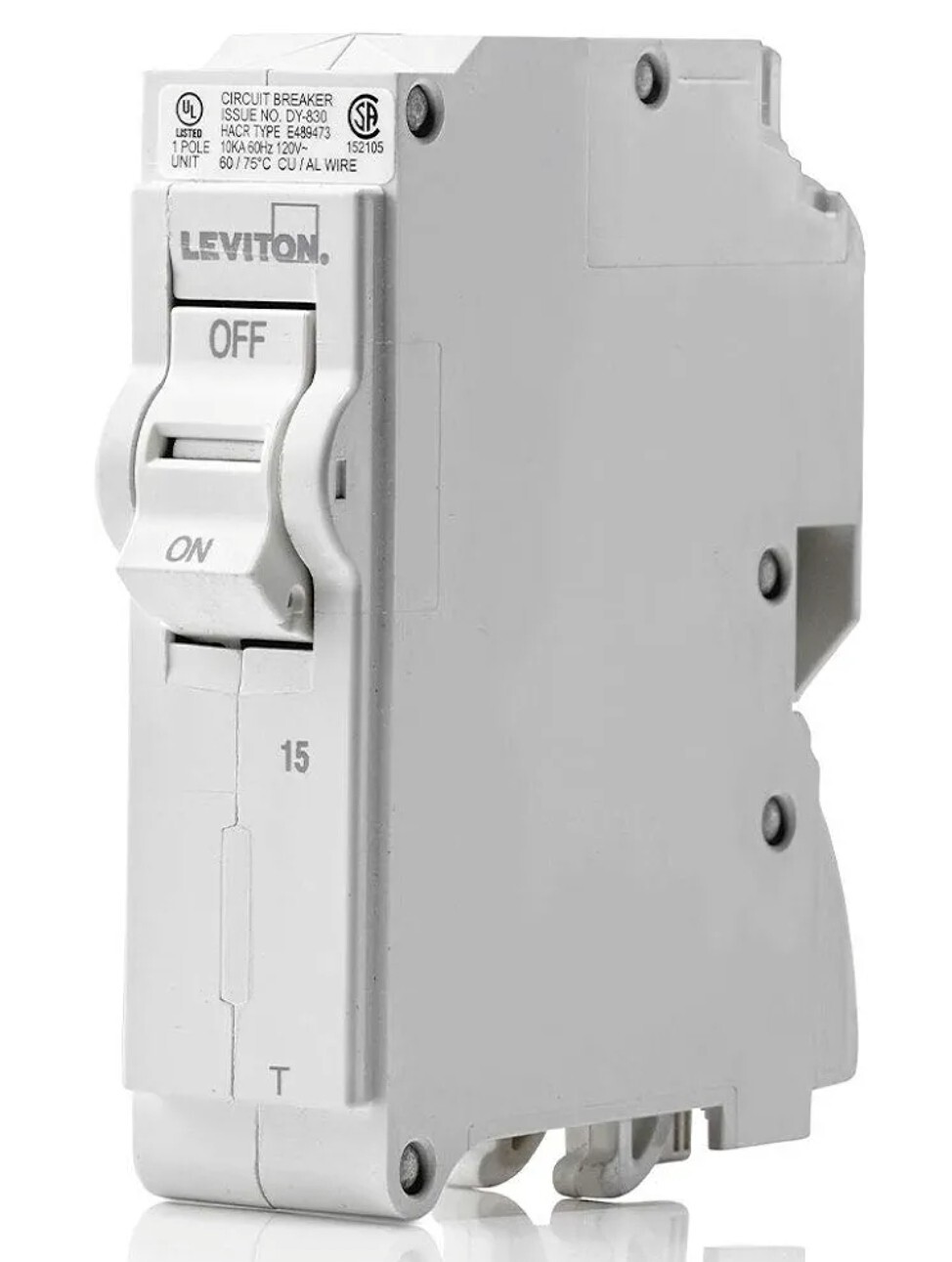 Leviton LB115-AFT 15A 1-Pole AFCI Thermal Magnetic Branch Circuit Breaker