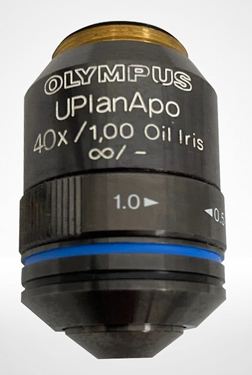 Refurbished Olympus UPlanApo 40x Oil Microscope Objective with 3 Months Warranty