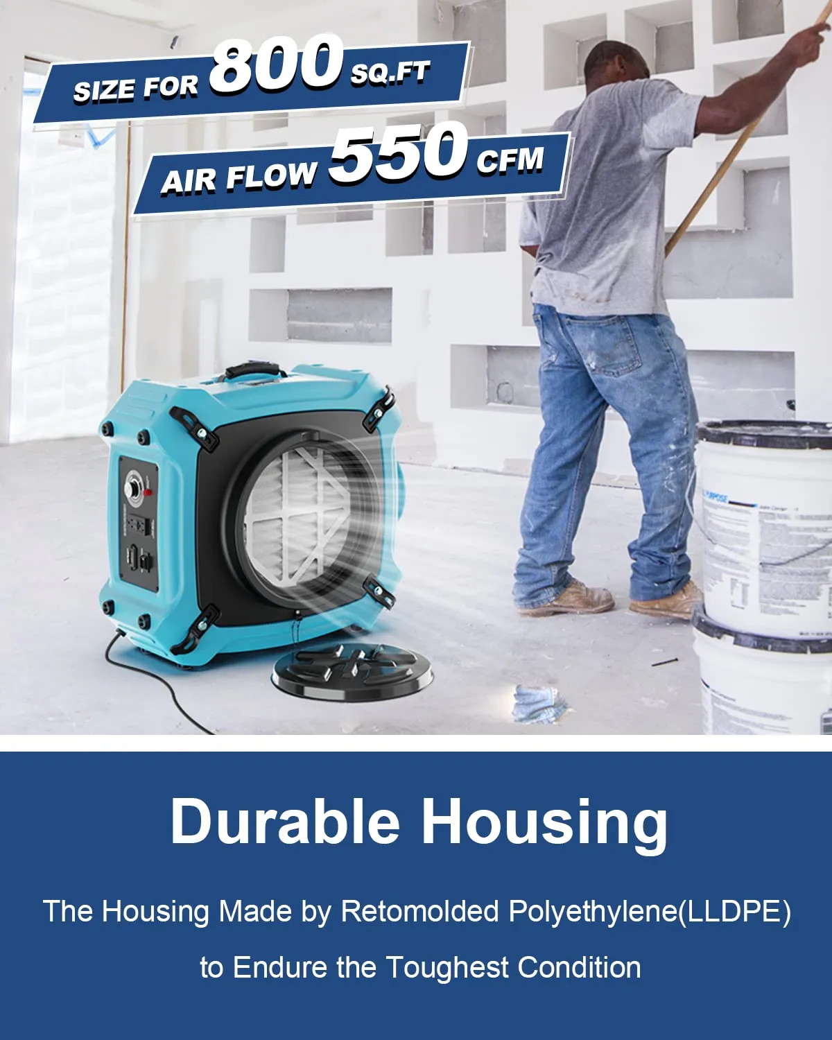 AlorAir Sanitization & Disinfection Combo Pack 10 X Air Mover + 2 X Air Scrubber