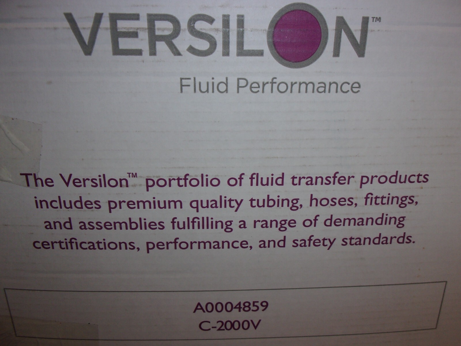 Tygon Versilon TPE Tubing 1/2″ ID X 3/4″OD X 48″ Braided PolyClear 1/8″ Wall USA