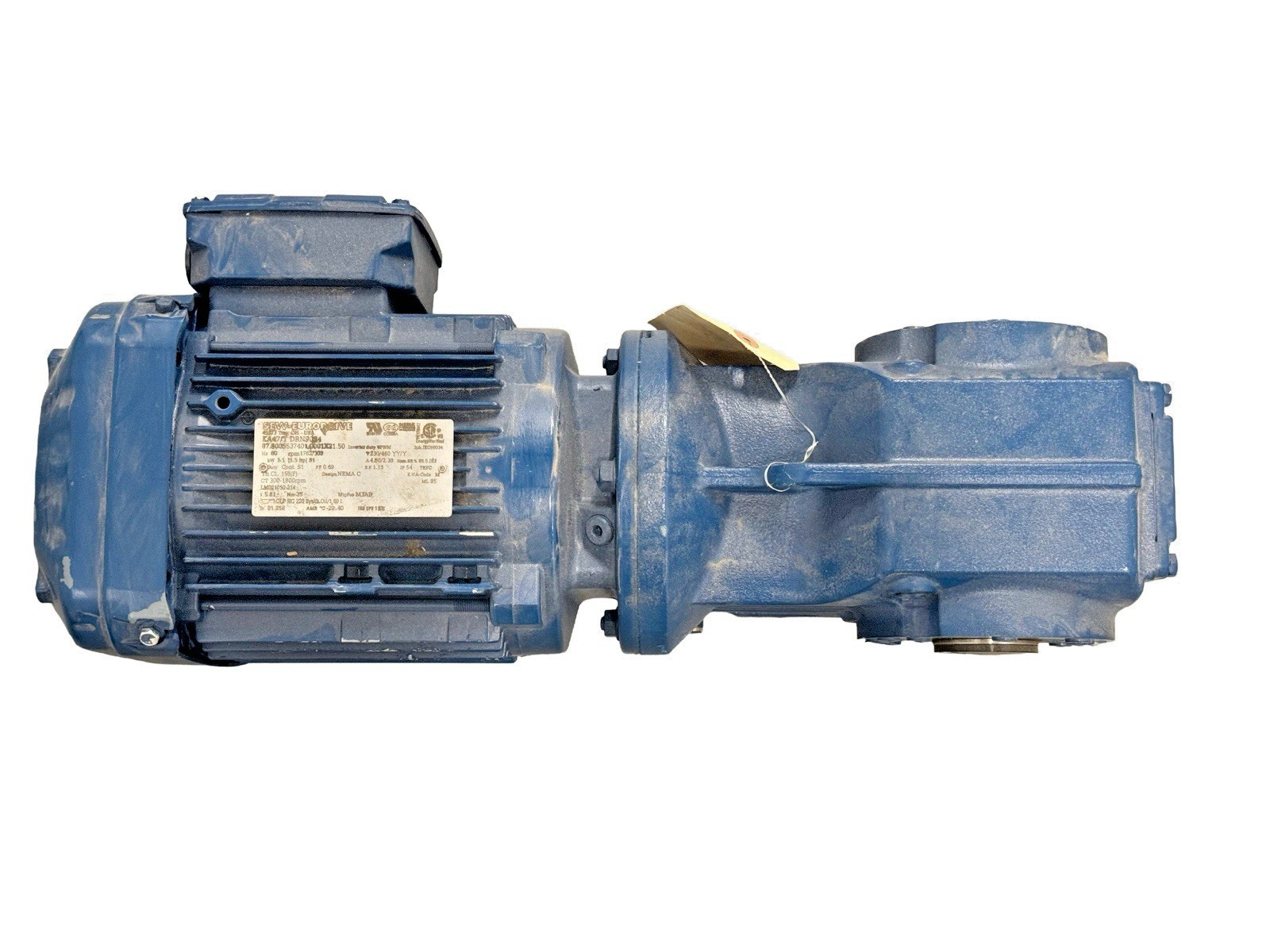 NEW SEW-EURODRIVE KA47/T DRN90S4 GEARMOTOR 1.5HP 5.81:1