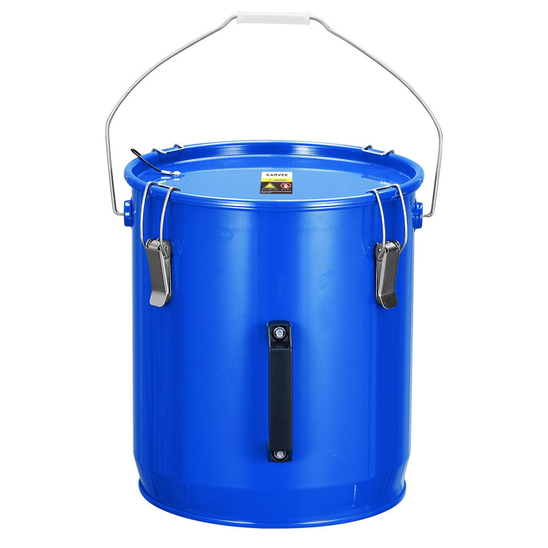 Garvee Fryer Grease Bucket 6 Gal Oil Disposal Caddy Steel Fryer Oil Transport