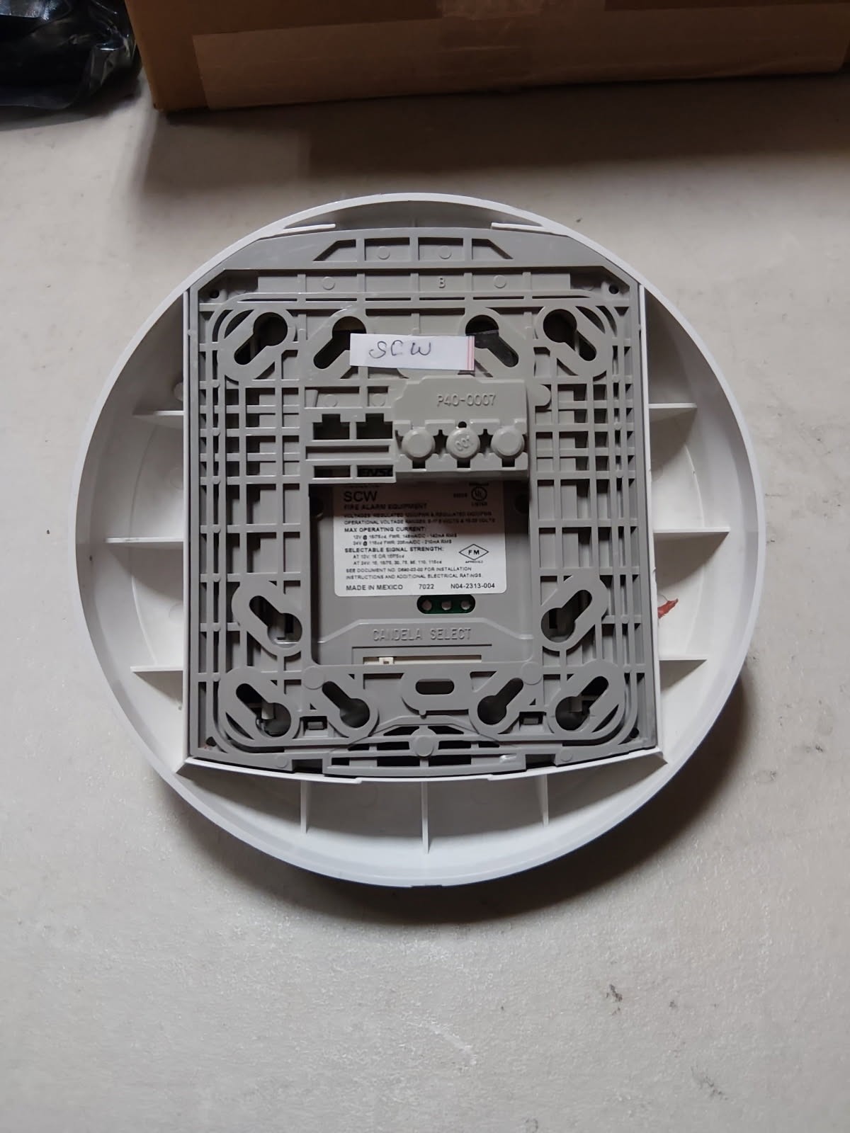 System Sensor SCW Fire Alarm Strobe Ceiling White FIRE