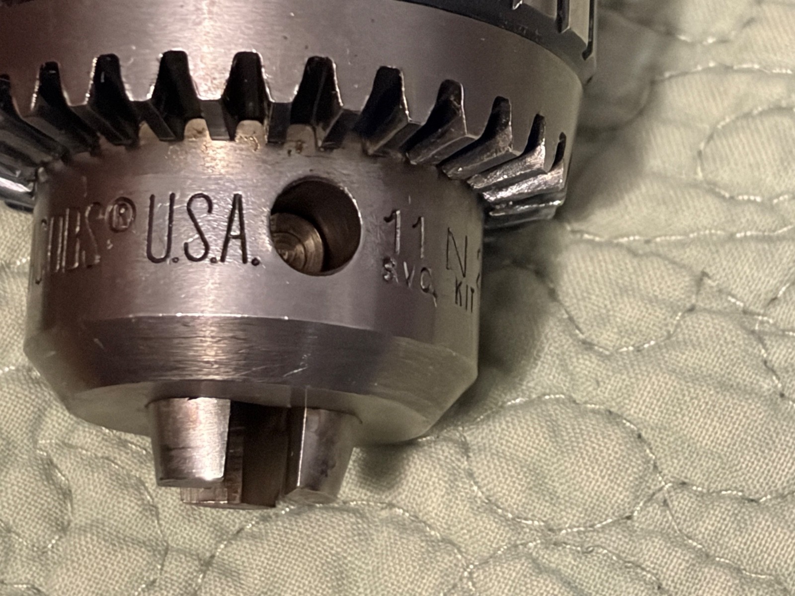 JACOBS 11N 2JT Heavy Duty BBV Super Chuck 0-3/8 (0-10mm) x 1/2″ Shank & Key GUC