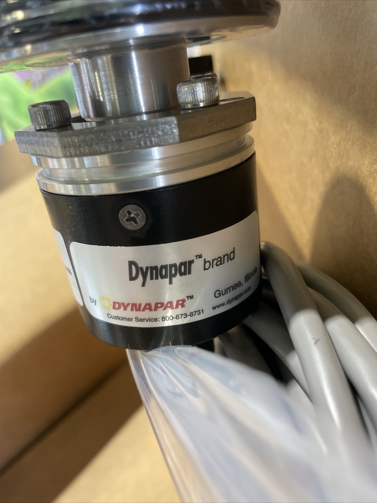 DYNAPER H21240000126XA7 ENCODER 3/8” Shaft Assembly. 5760820-IJ Rev M. Pre-wired