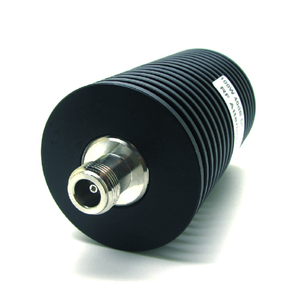 100W RF Coaxial Attenuator N Type Male to Female 1-60dB 3GHz 50 Ohm Round Black