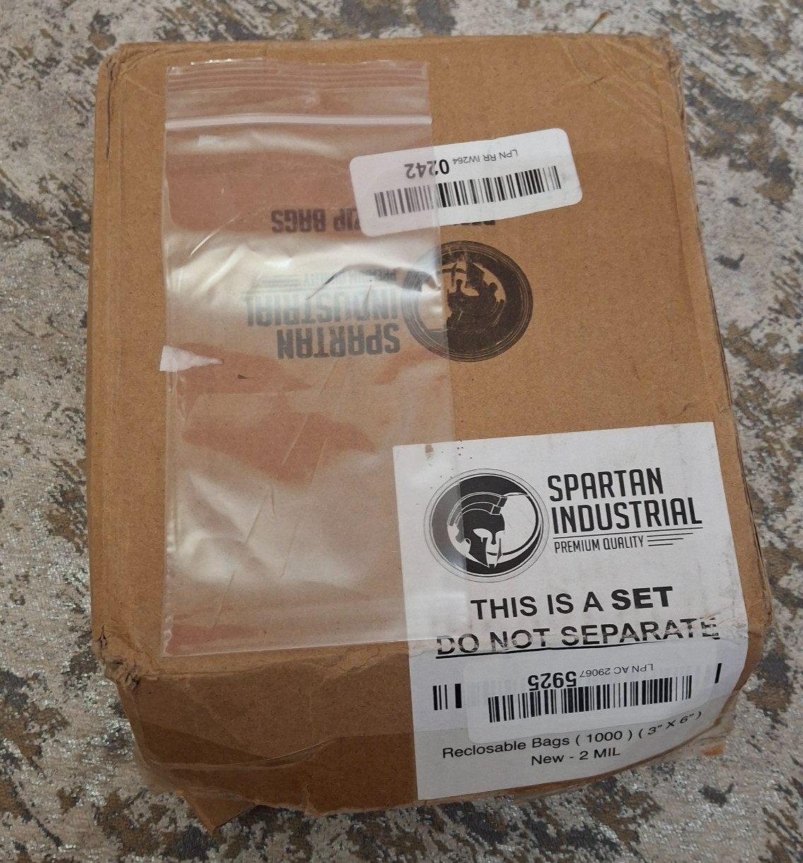 Spartan Industrial Reclosable Seal Bags 3″ x 6″ Clear 1000 Ct 3×6 ZipLoc Baggies