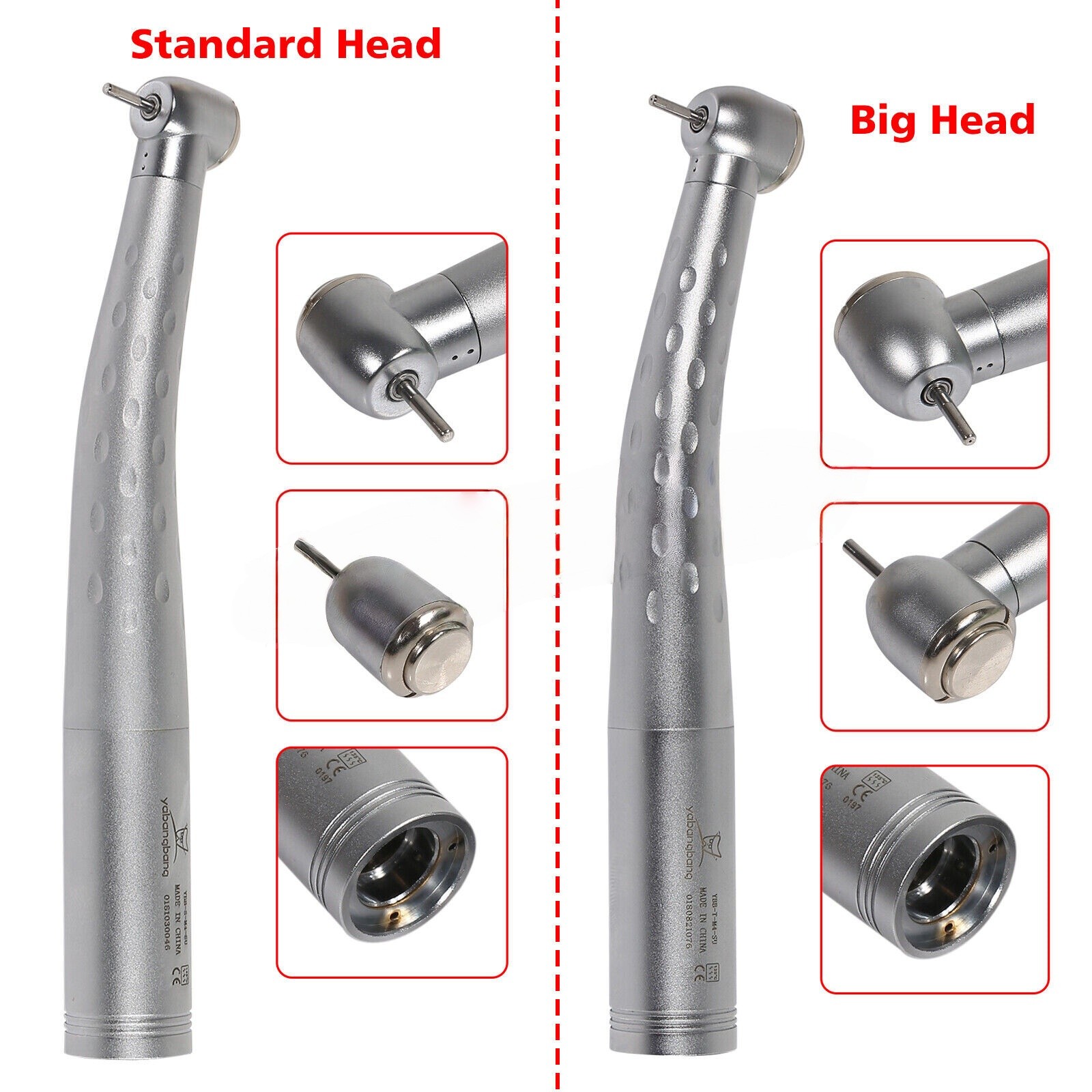 KAVO Style Dental Fiber Optic High Speed Handpiece LED Quick Coupler 4Hole 6 Pin