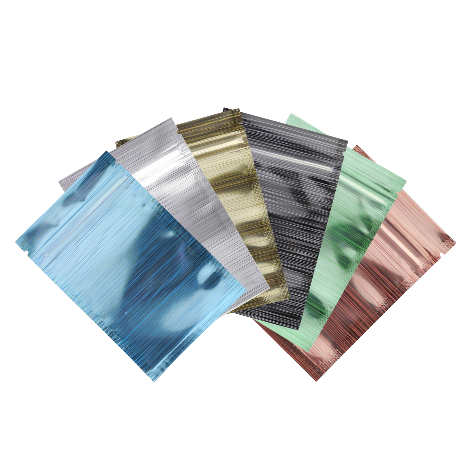 Flat Clear/Colored/Silver Mylar Zip Seal Bags Pouches Variety QTY, Colors, Sizes
