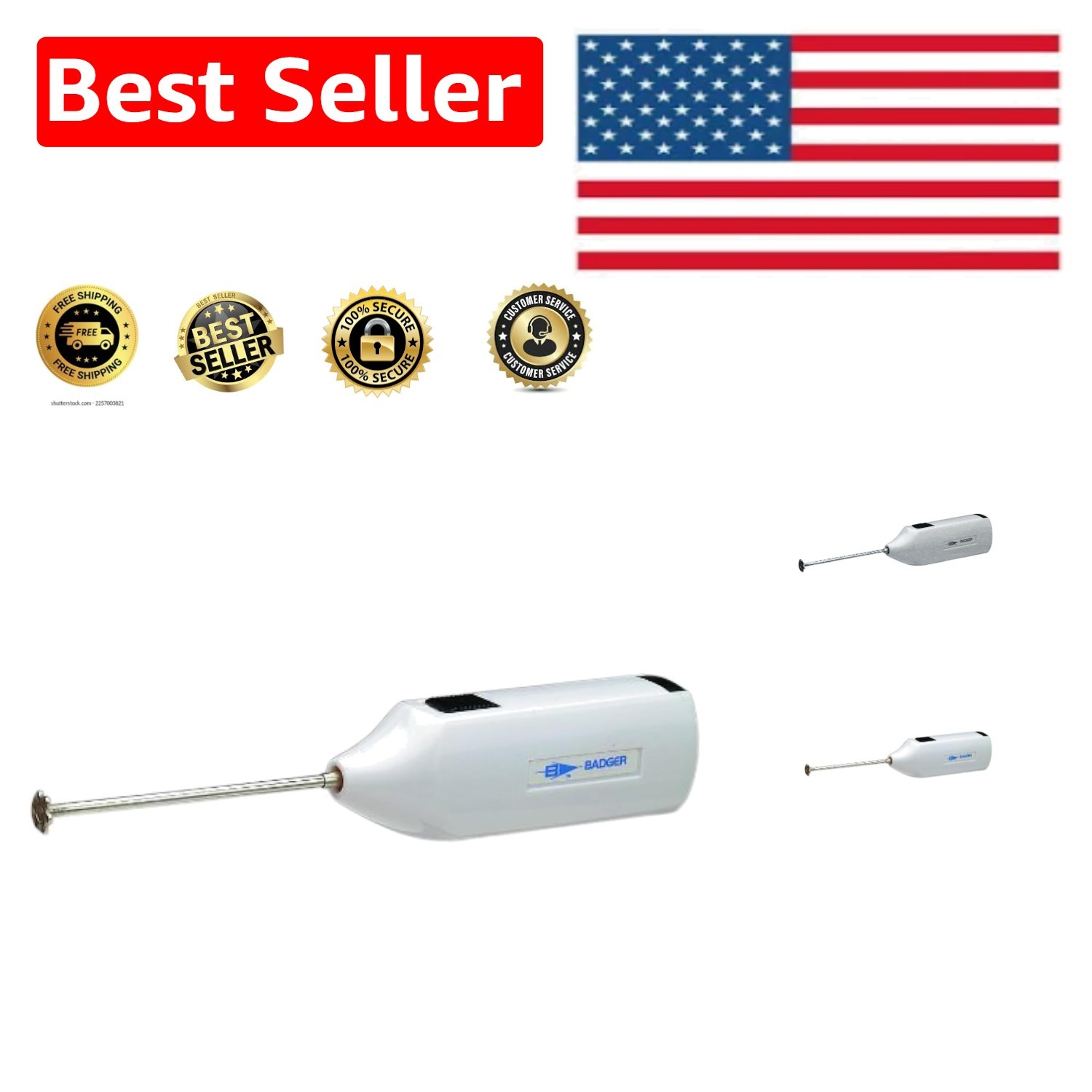 Effortless Battery-Operated Paint Mixer in Gloss White – Enhance Art Projects