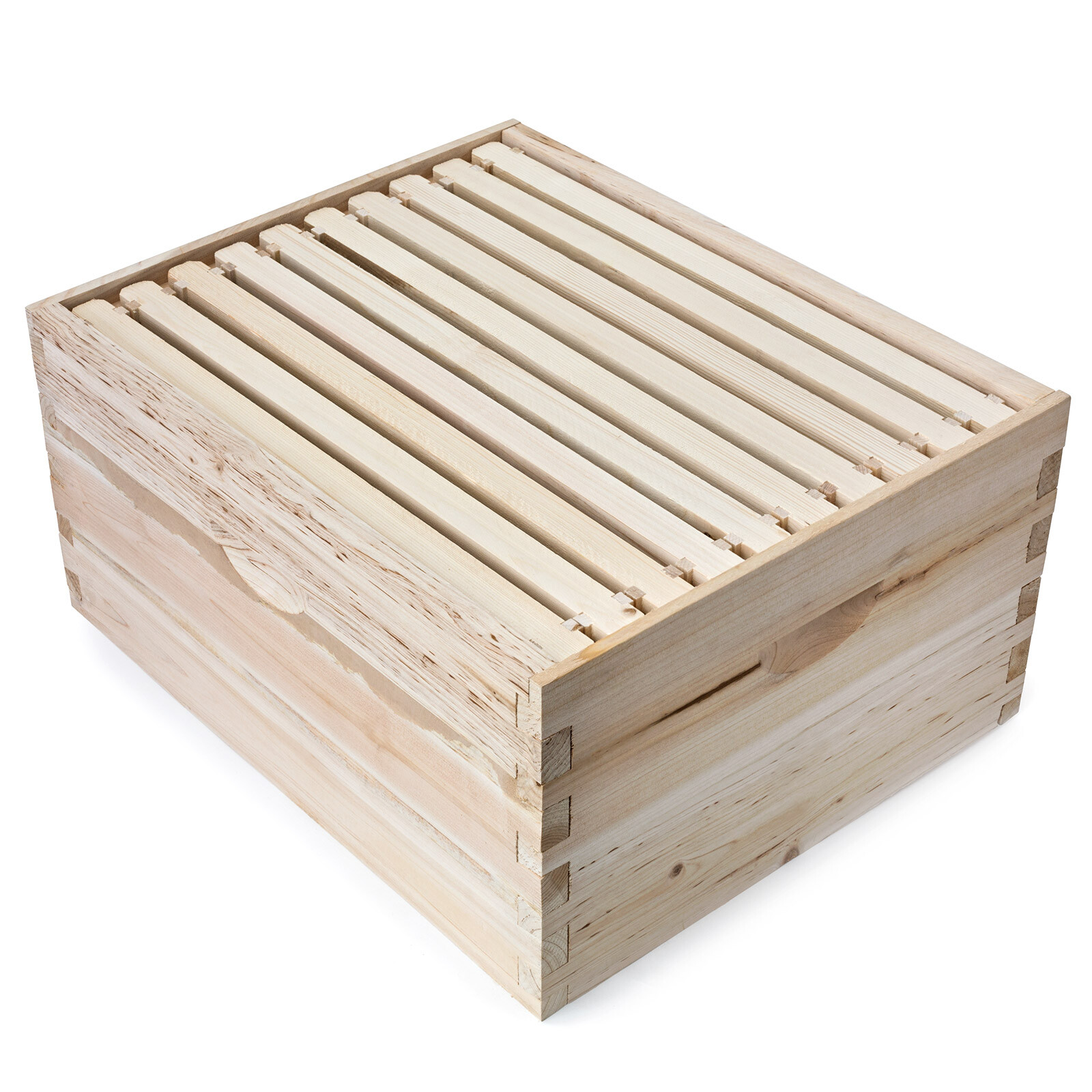 Beehive 10 Frame Add-On Super with 10 Deep Frames Langstroth Beekeeping