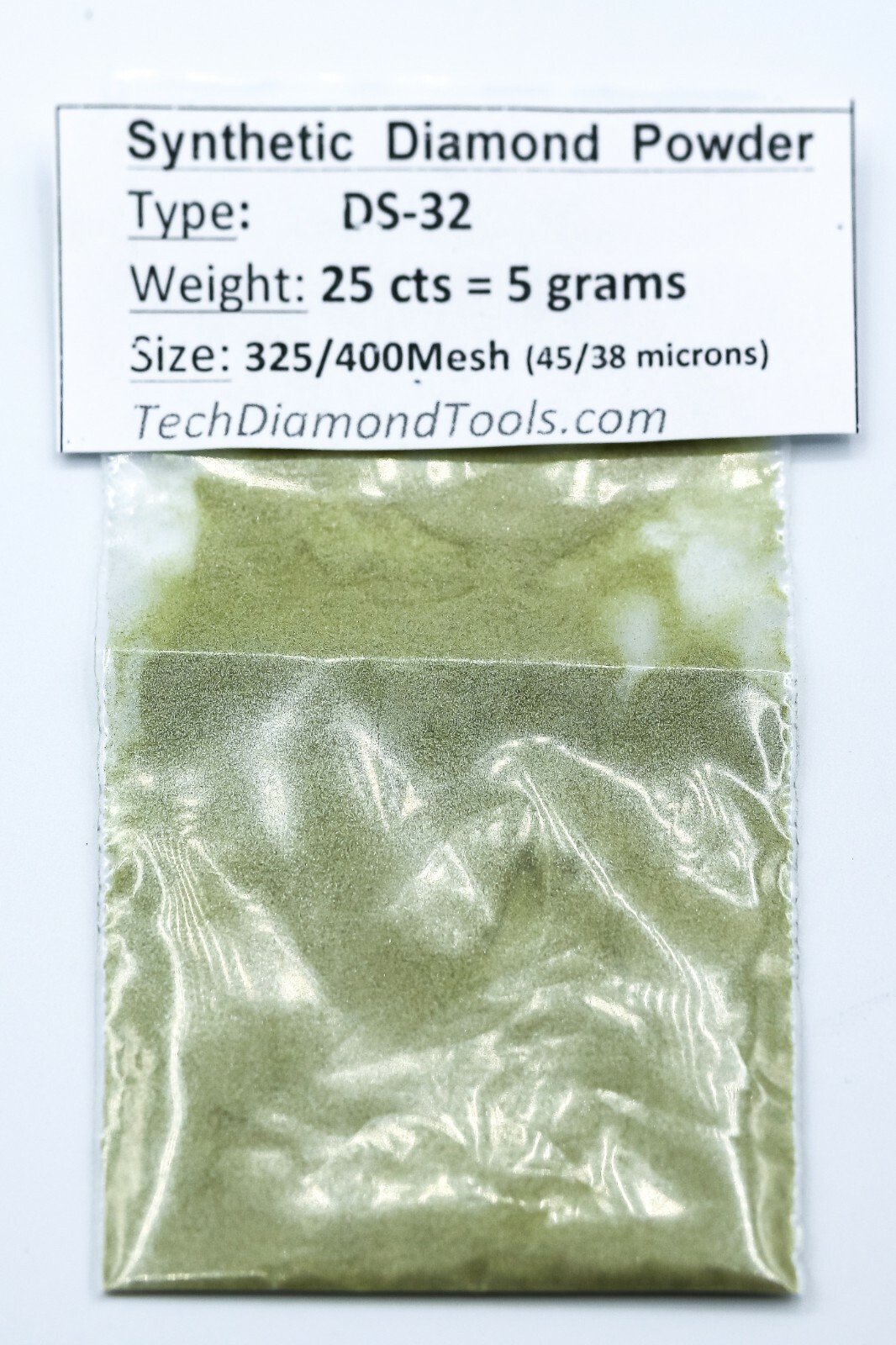 TechDiamondTools Diamond Powder 325 Grit 45-38 Microns, 25 cts = 5 Grams