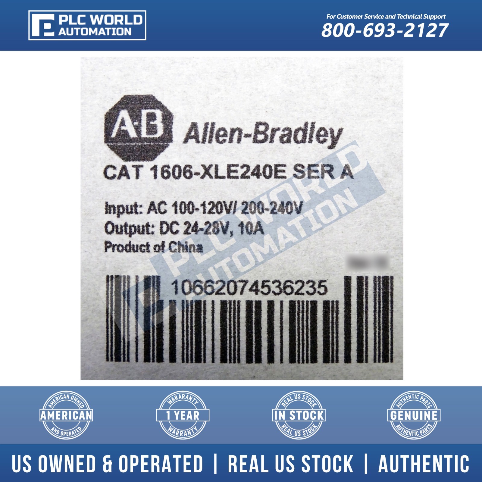 Allen Bradley 1606-XLE240E /B Power Supply Brand New