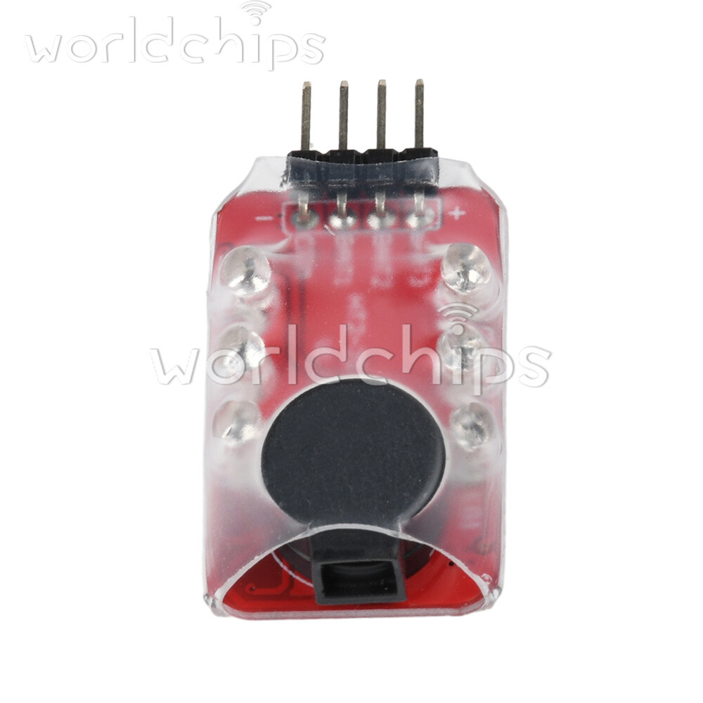 2-3S Li-ion Battery Alarm Low Voltage Buzzer Battery Alarm Module LED Indicator