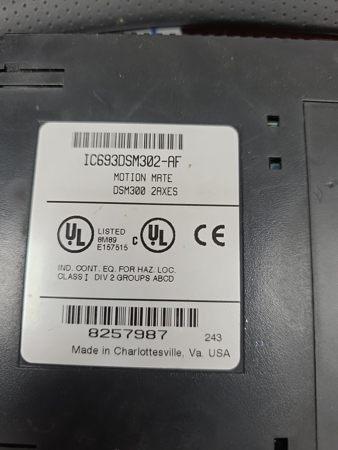 GENERAL ELECTRIC IC693DSM302-AF 2 AXIS MOTION MATE