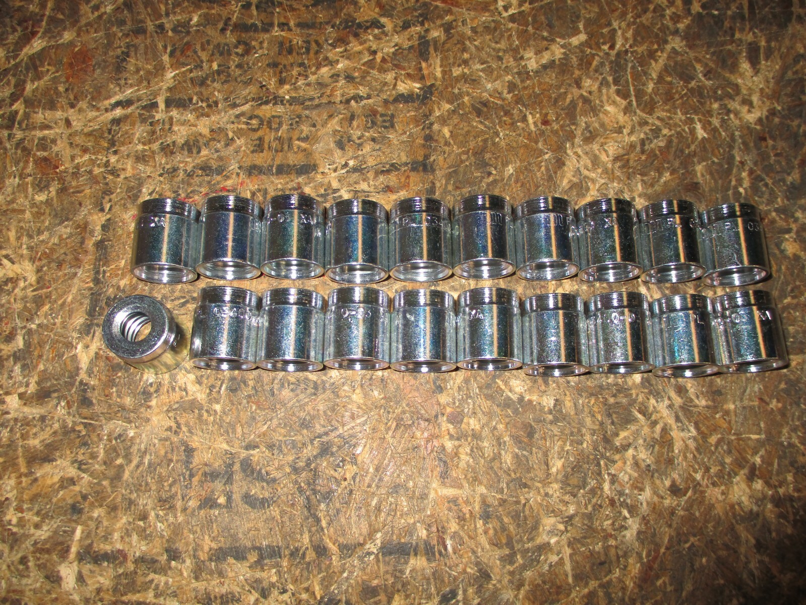 20 PACK MANULI HYDRAULIC HOSE FITTINGS 2 PIECE FERRULE 3/16″ 20 PACK