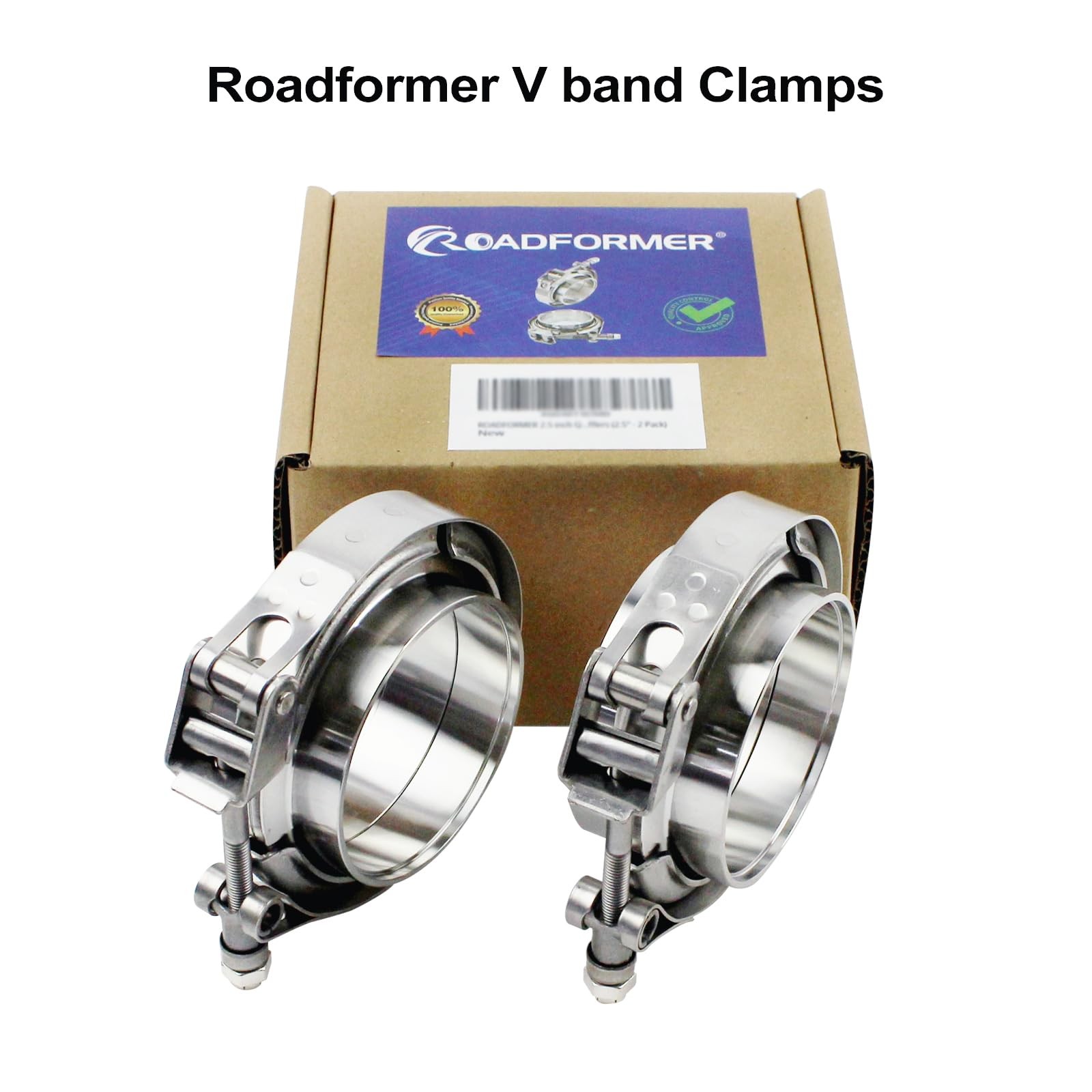 2.75 inch V Band Clamp – 2 sets of Quick Release V band Exhaust Clamp Stainle…