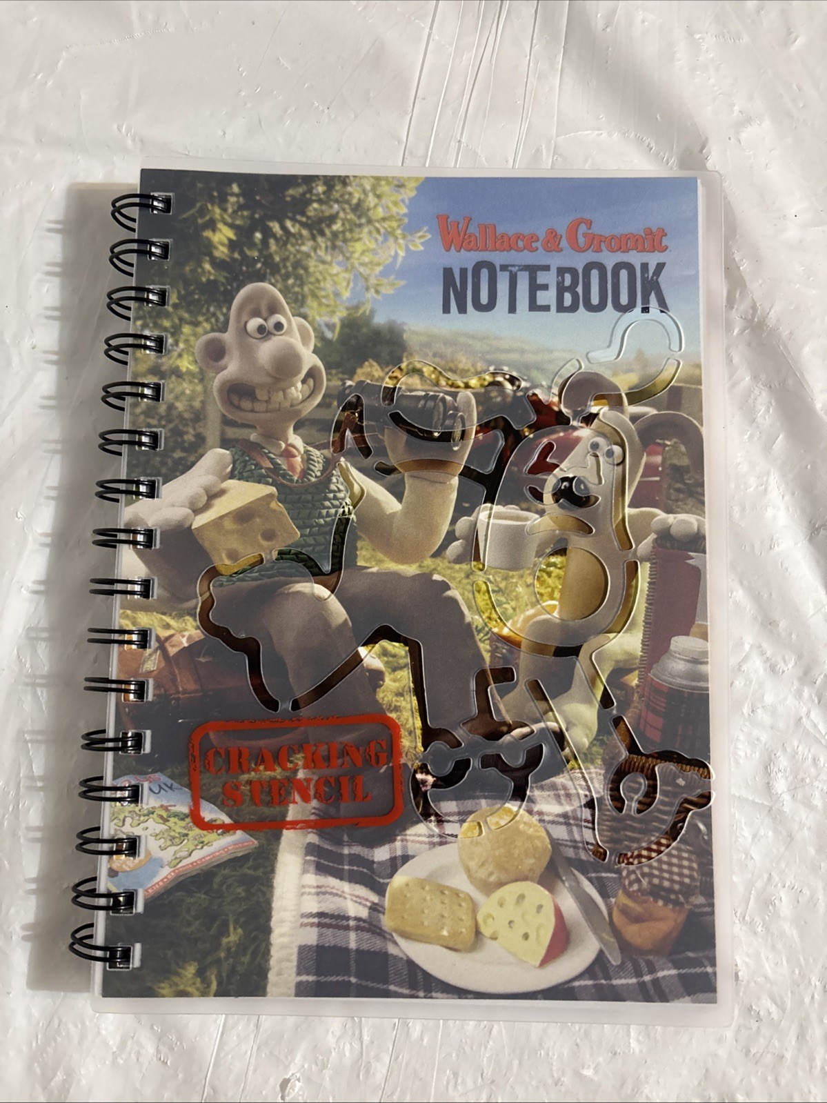 Wallace and Gromit – Spiral Bound Hardcover Cracking Stencil Notebook Journal