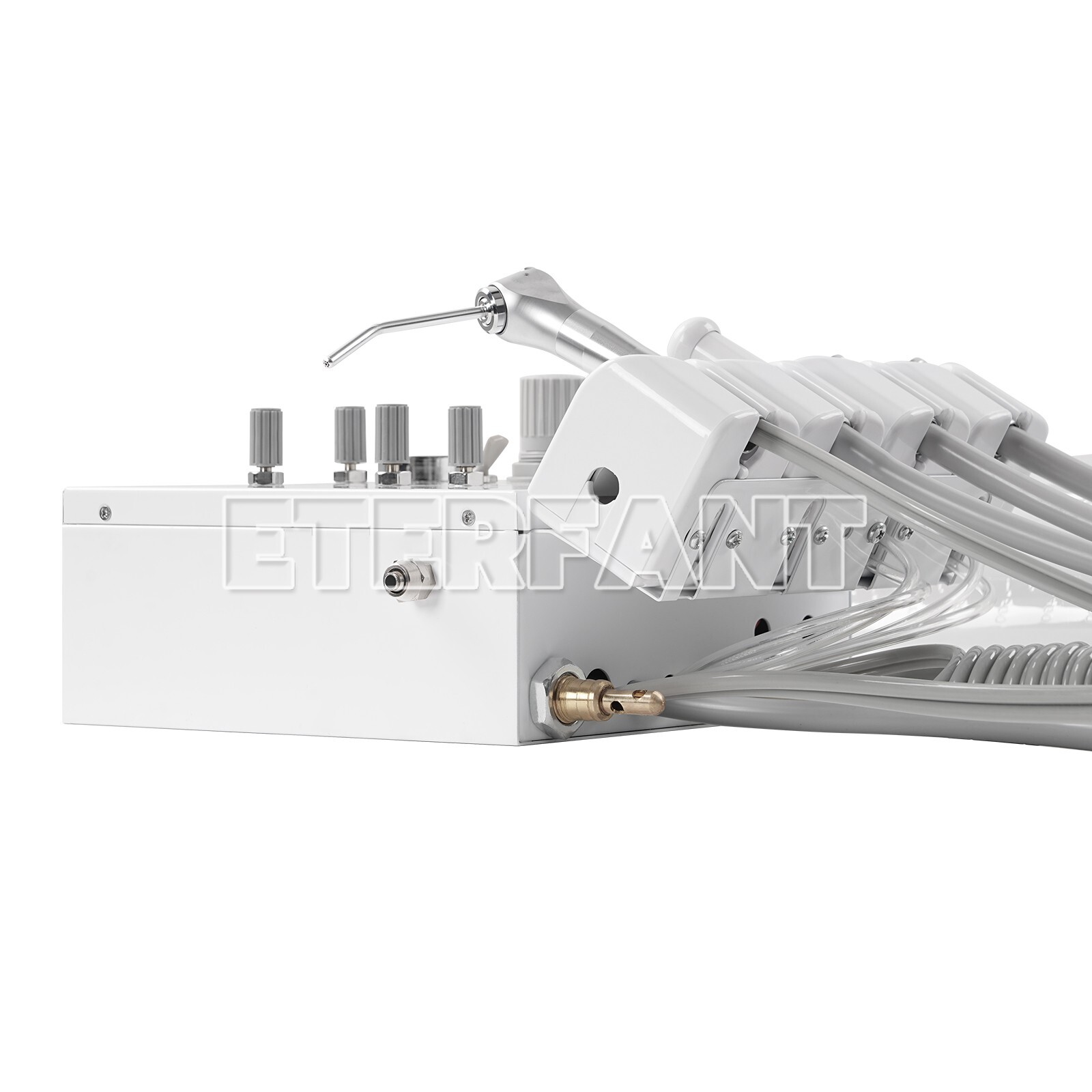 Portable Dental Turbine Unit 4 Hole with Weak Suction Work with Air Compressor