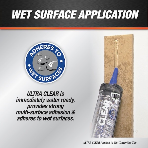Dap 7079818388 Hybrid Sealant, 10 Oz, Cartridge, Clear, Hybrid Base, Ultra Clear