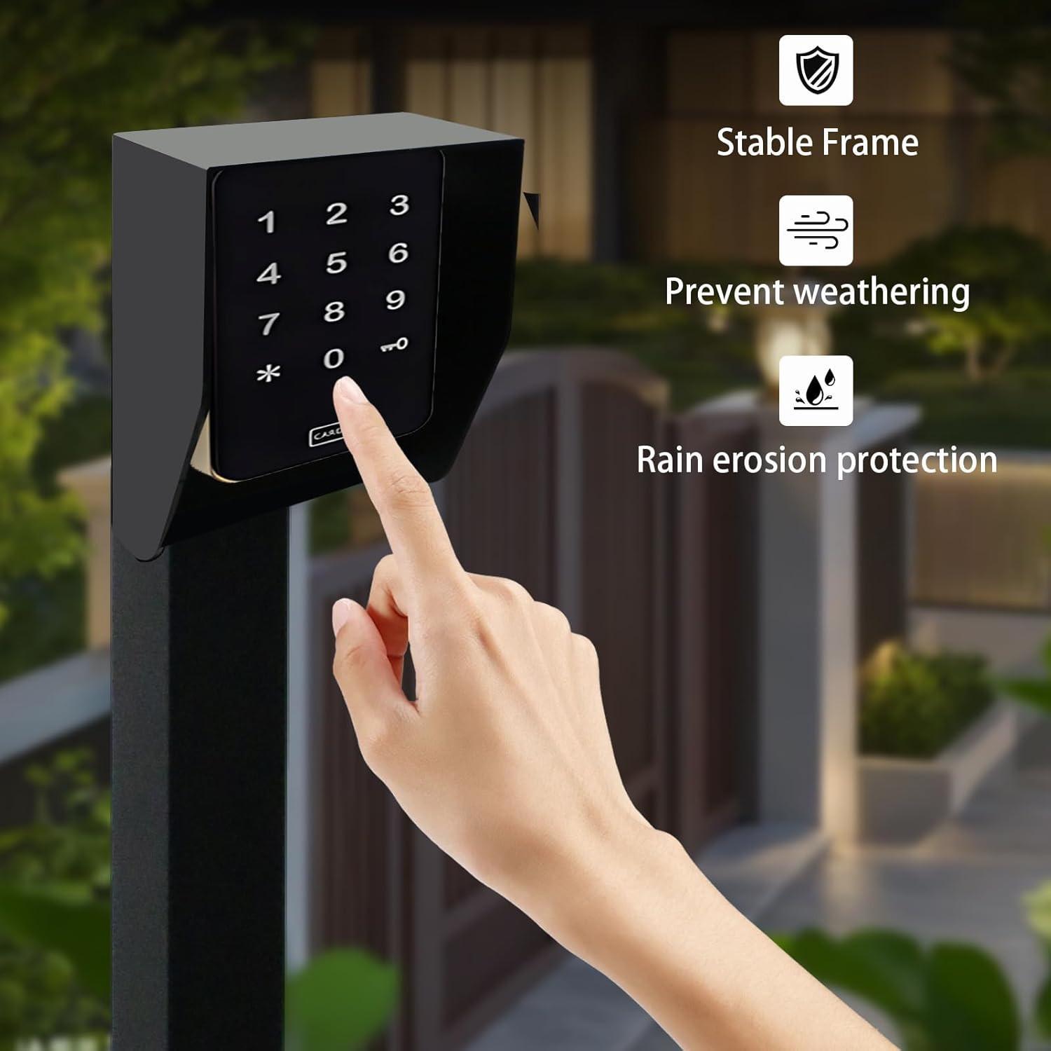 Upgraded Heavy-Duty Keypad Mounting Post Height Adjustable from 33-45 Inches Sta