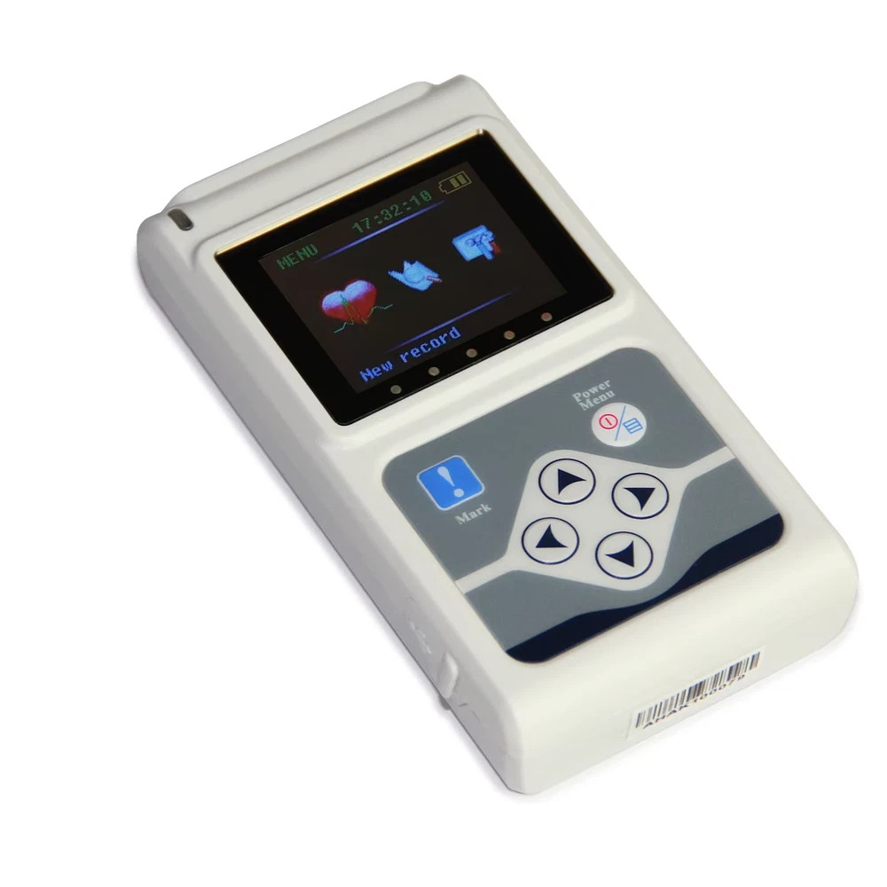 US Warehouse Ship‑CONTEC TLC9803 3‑Lead ECG Holter 24H EKG Recorder PC Software
