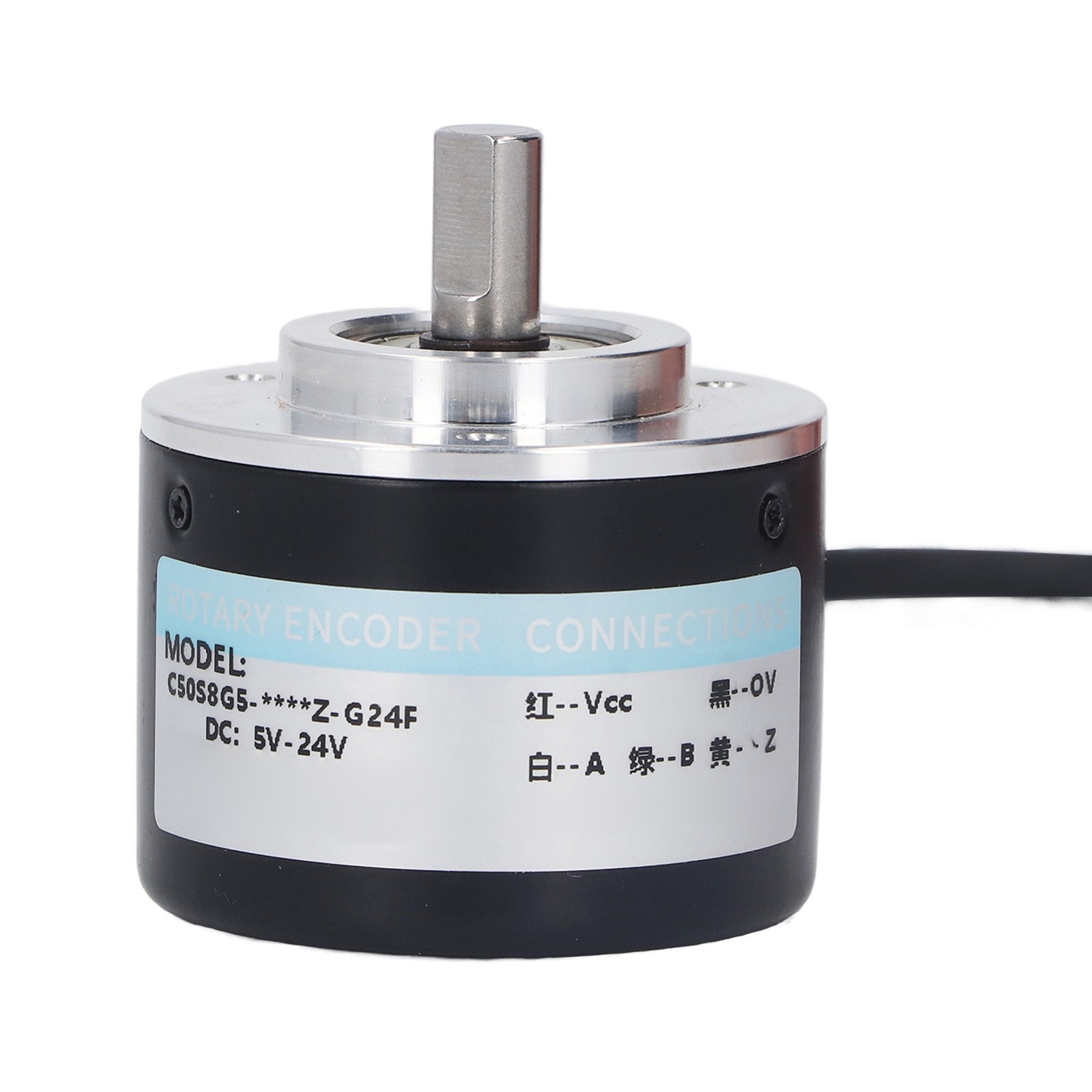 50mm PNP Incremental Encoder IP50 2-Phase DC5-24V 2000P/R for Control Systems
