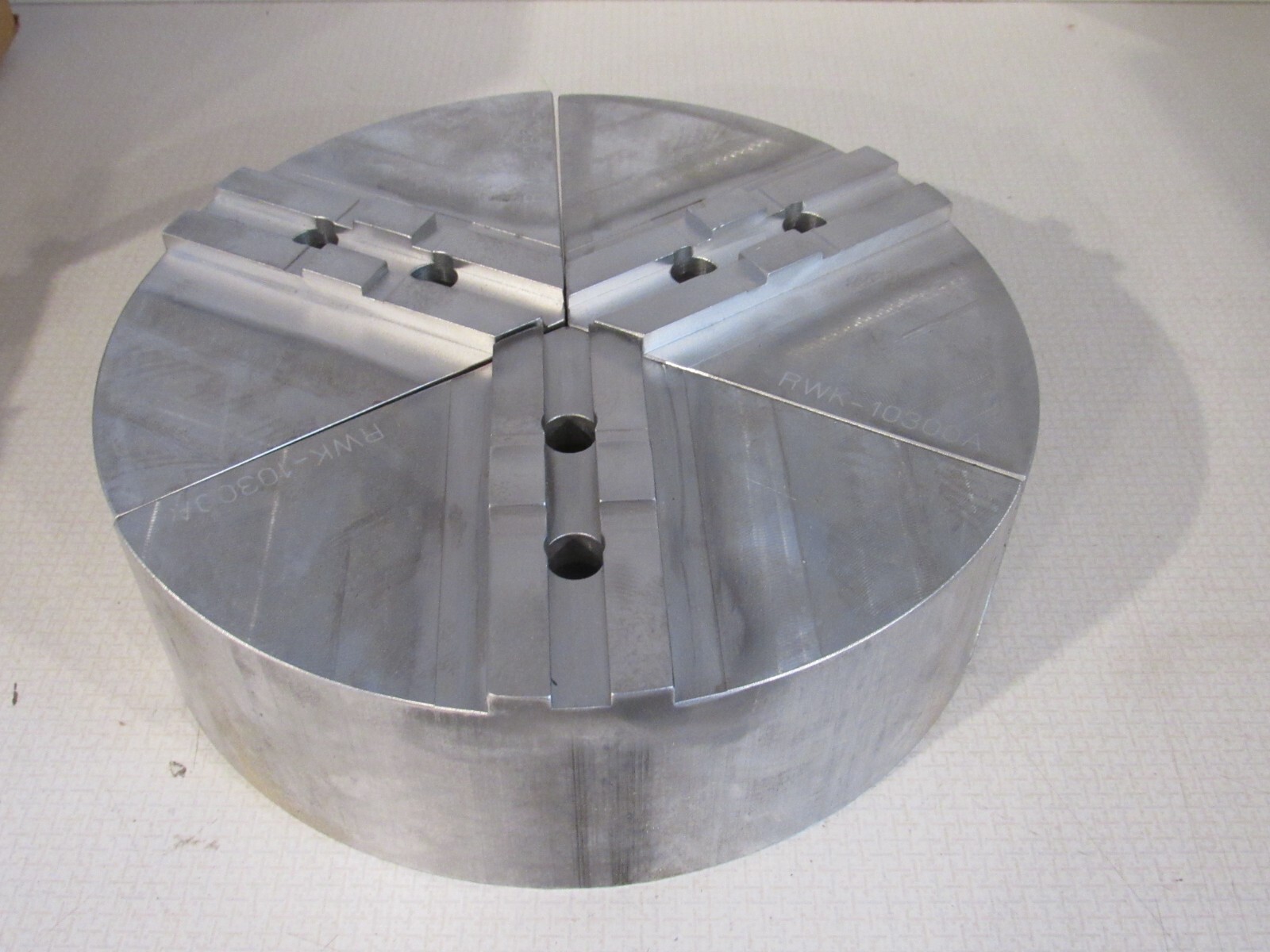 METRIC TONGUE & GROOVE 10″ x 3″ ALUMINUM PIE JAWS KNCS ROTA CHUCK SCHUNK
