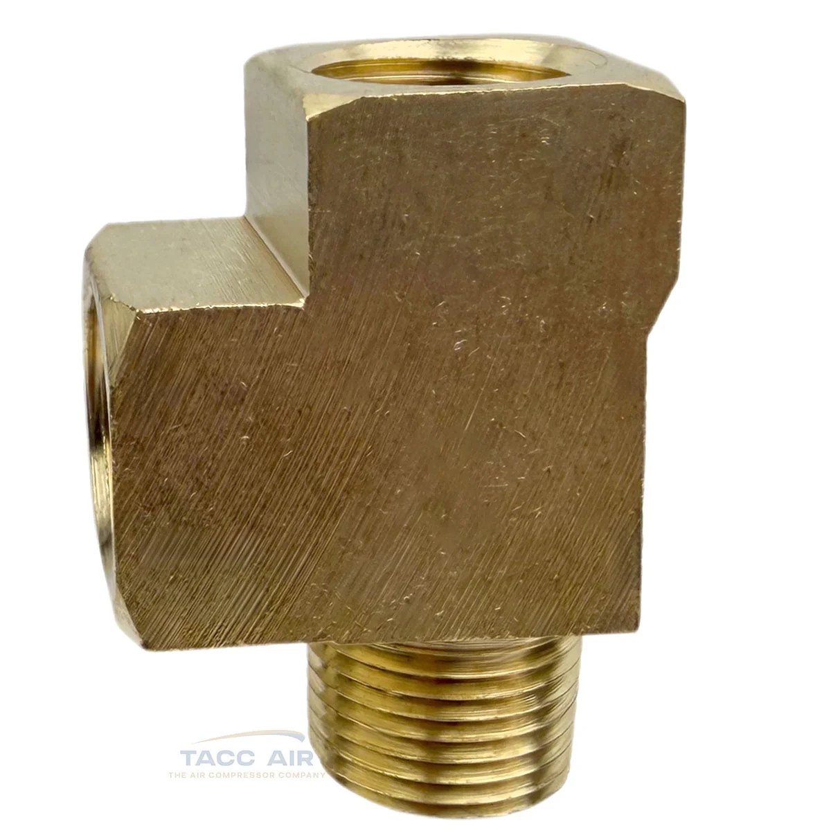 3/8″ NPT Solid Brass Branch Tee Fitting 3 Way With 2 Female And 1 Male Thread