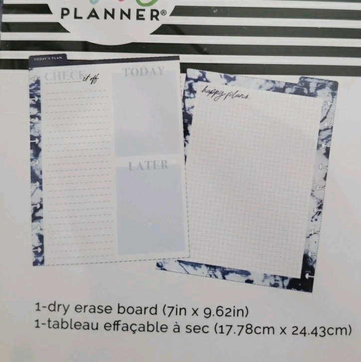 The Happy Planner Classic Planner Companion – Indigo Tie Dye 52 Pieces