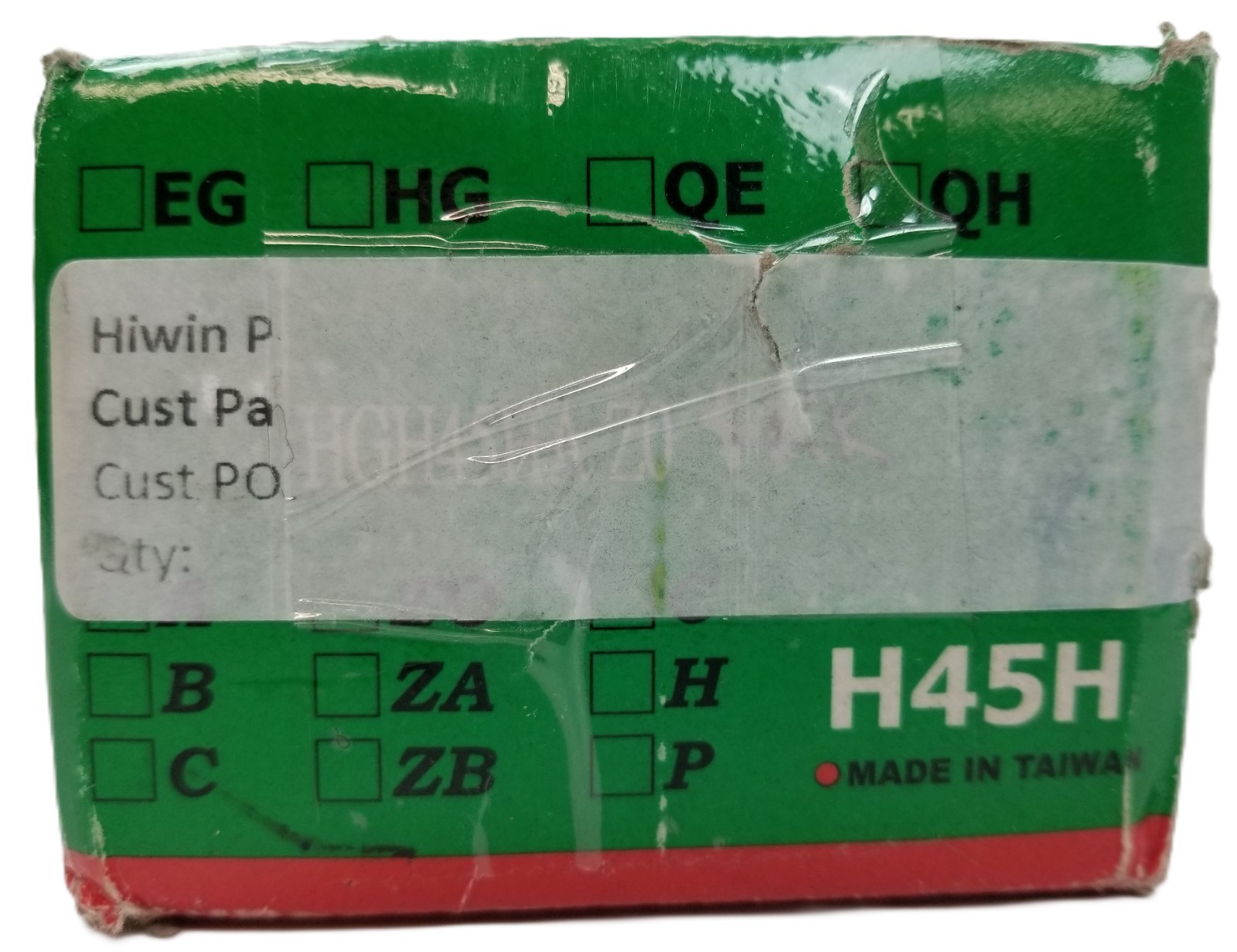 Hiwin HGH45HAZ0C 45mm BALL Bearing RUNNER BLOCK Linear Guideway Super Heavy Duty