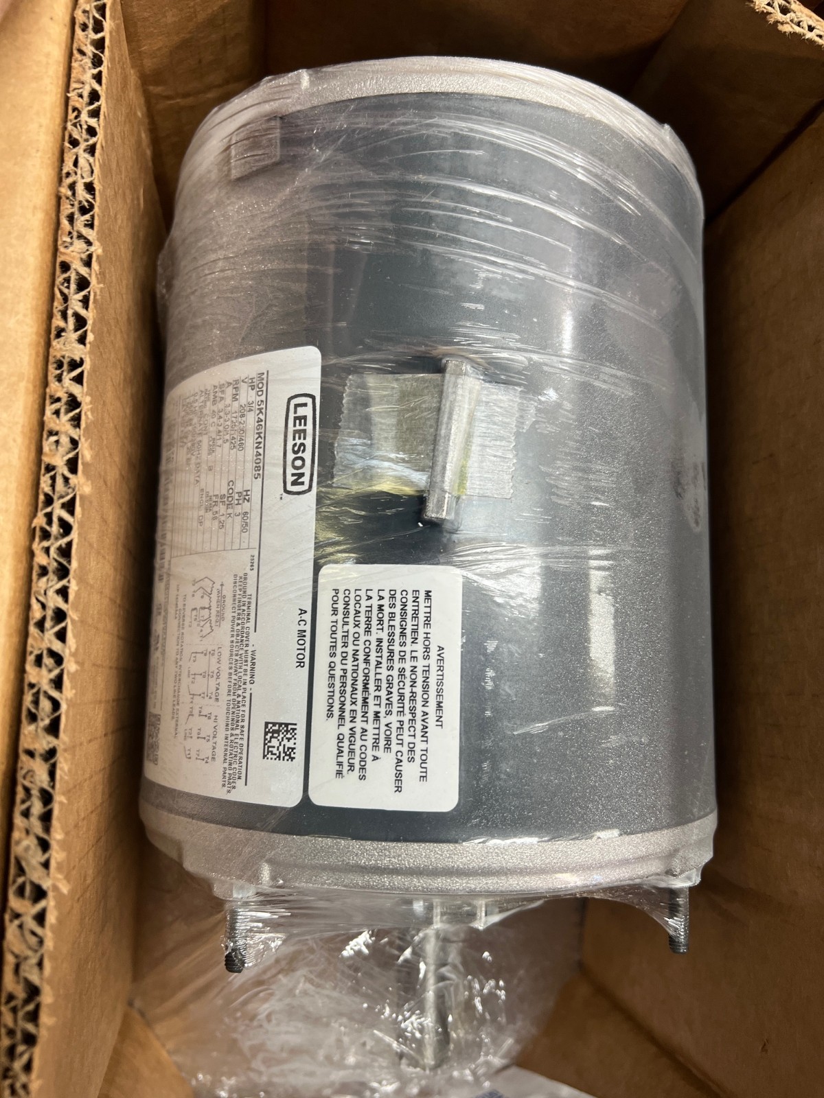 LEESON K277 Belt Drive Motor: 1 Speed, Open Drip Proof, 3/4 hp Hor